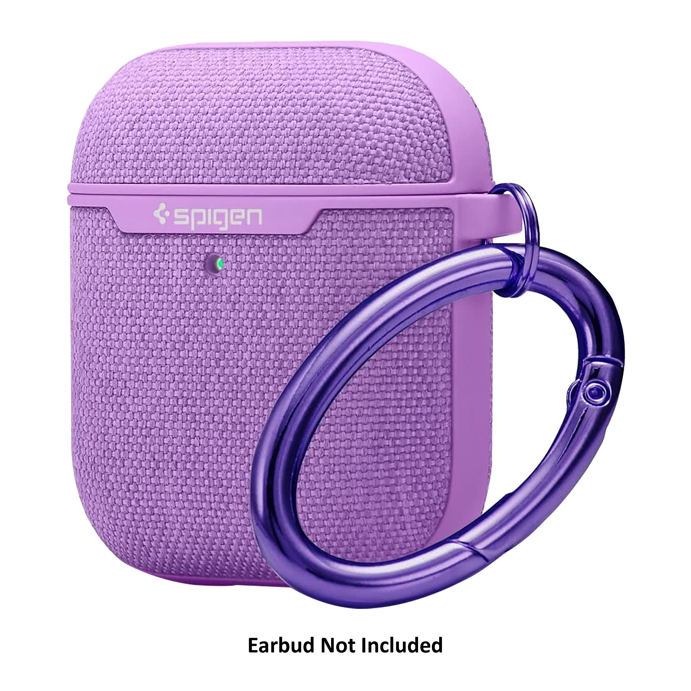 Spigen Urban Fit PC & Fabric Full Cover Case For Apple AirPods 1/2 (Supports LED Light & Wireless Charging, 074CS27599, Purple)_4