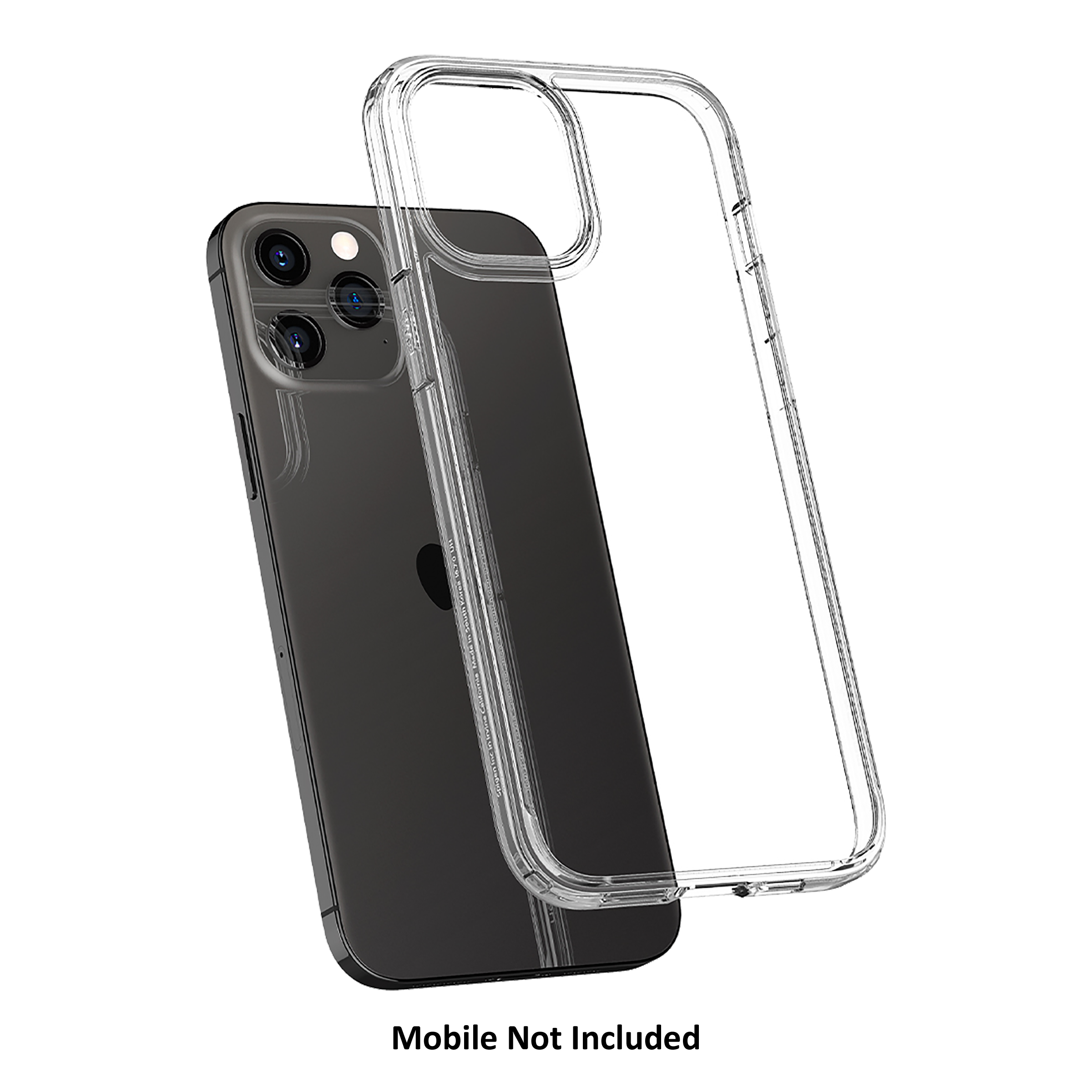 Spigen Crystal Hybrid PC & TPU Back Case For Apple iPhone 12 Pro Max (Hybrid Structure, ACS01477, Clear)_4