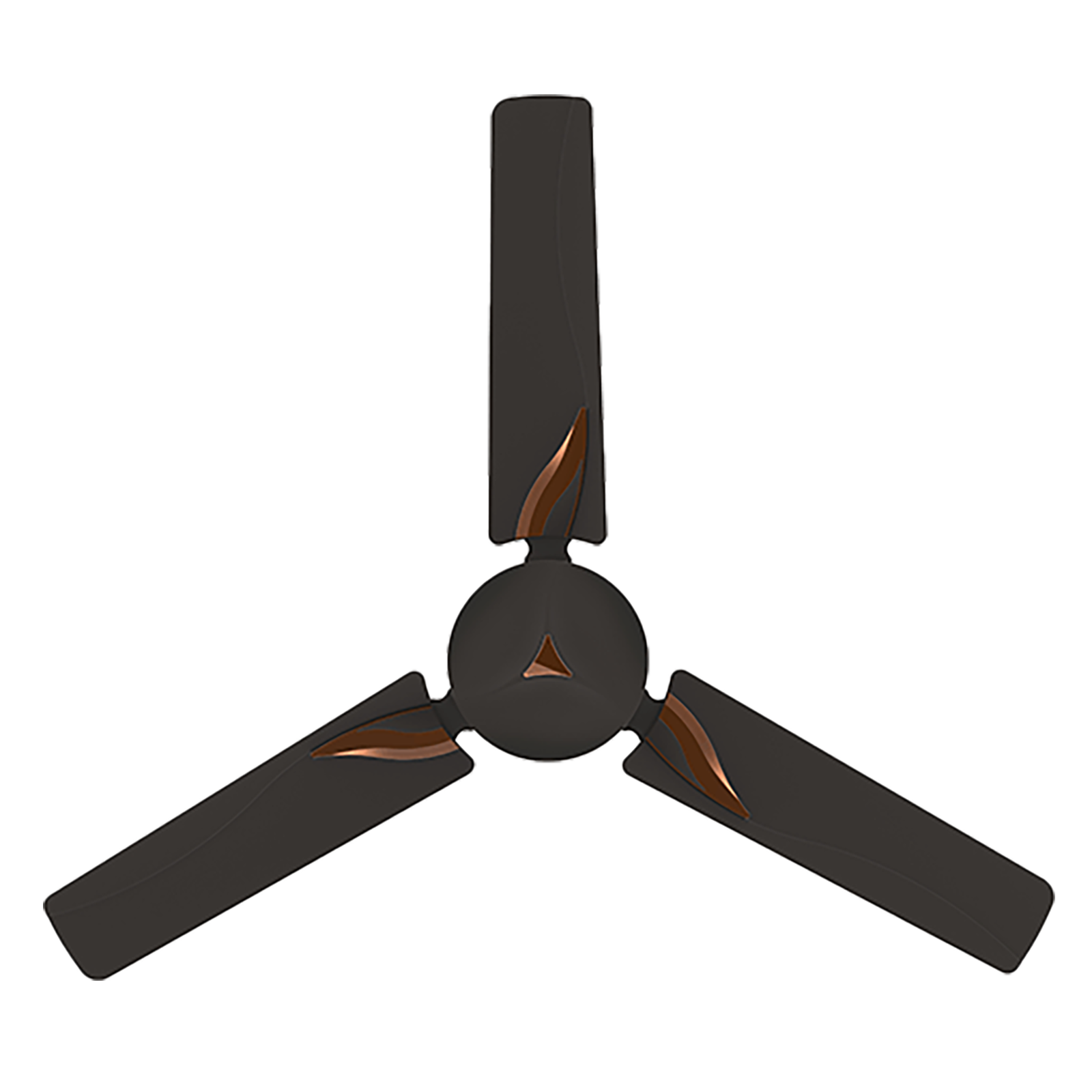 

Crompton Modern Leaf 120cm 3 Blade Ceiling Fan (CFHSMLF48SBR, Smoked Brown), No color