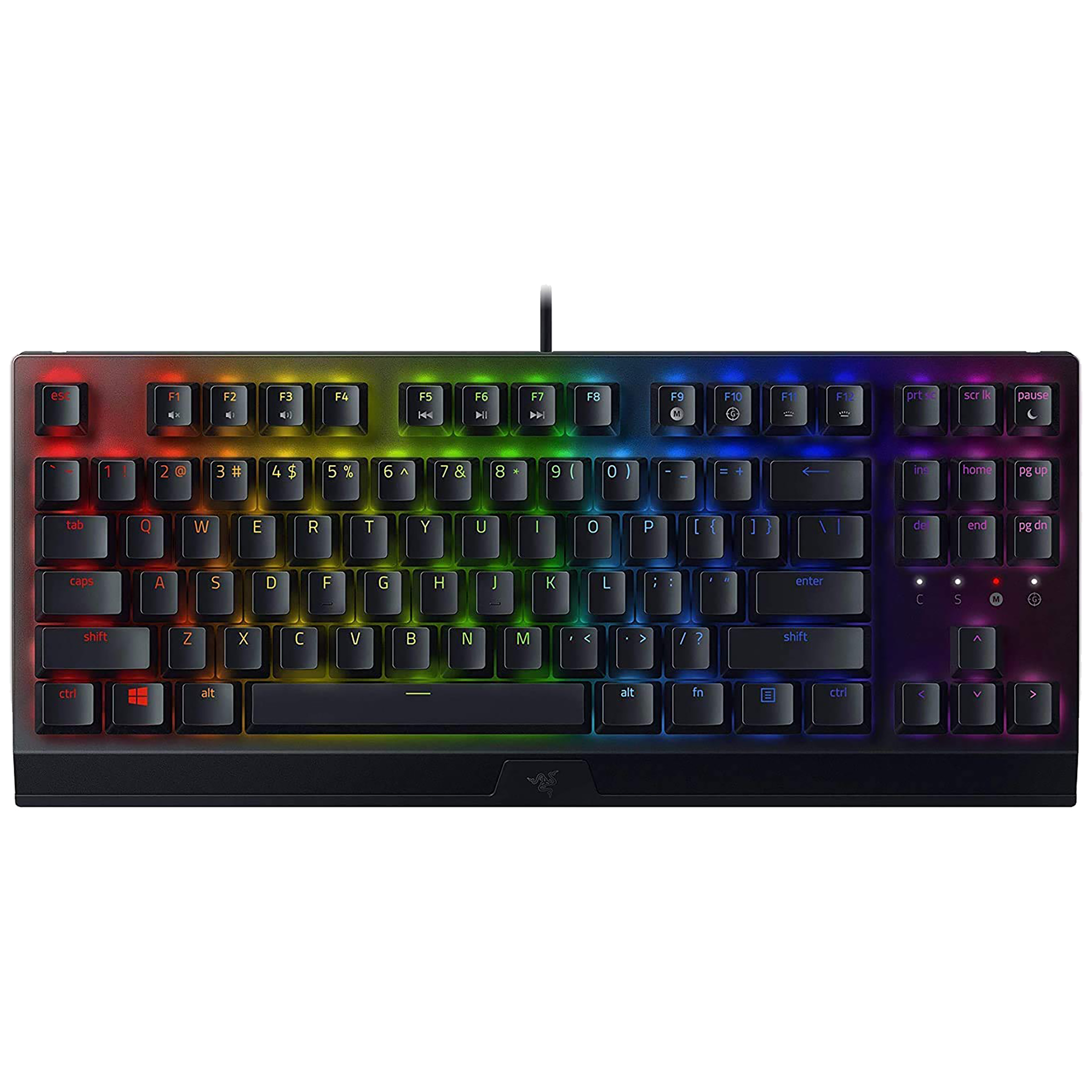 Razer BlackWidow V3 Wired Gaming Keyboard (Green Mechanical Switch, RZ03-03490100-R3M1, Black)_1