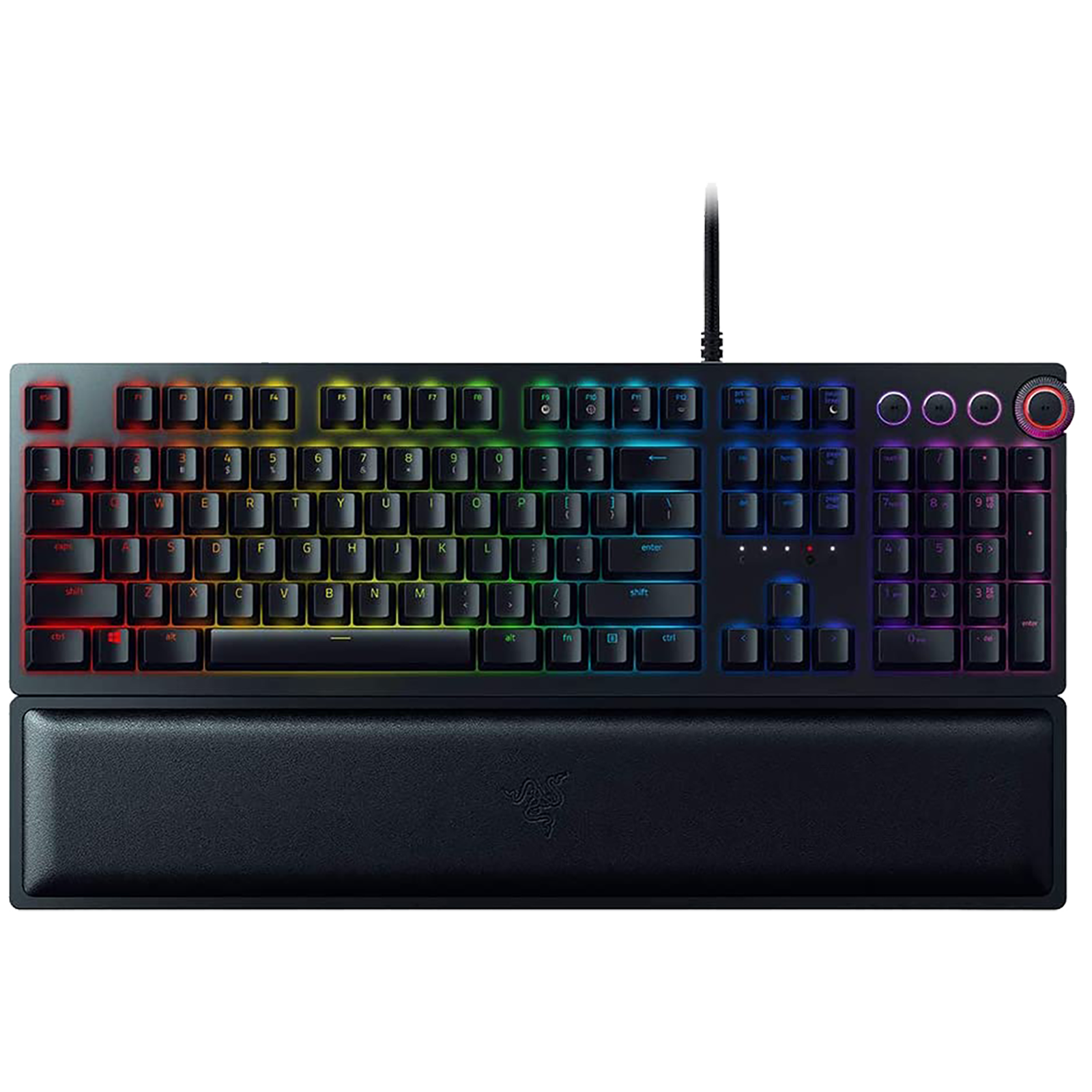 Razer Huntsman Elite Wired Gaming Keyboard (Linear Optical Switch, RZ03-01871000-R3M1, Black)_1