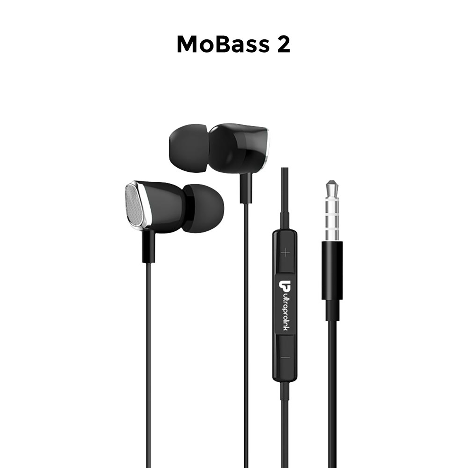 UltraProlink MoBass 2 UM1038WHT In-Ear Wired Earphone with Mic (Super Extra Bass, Black)_3