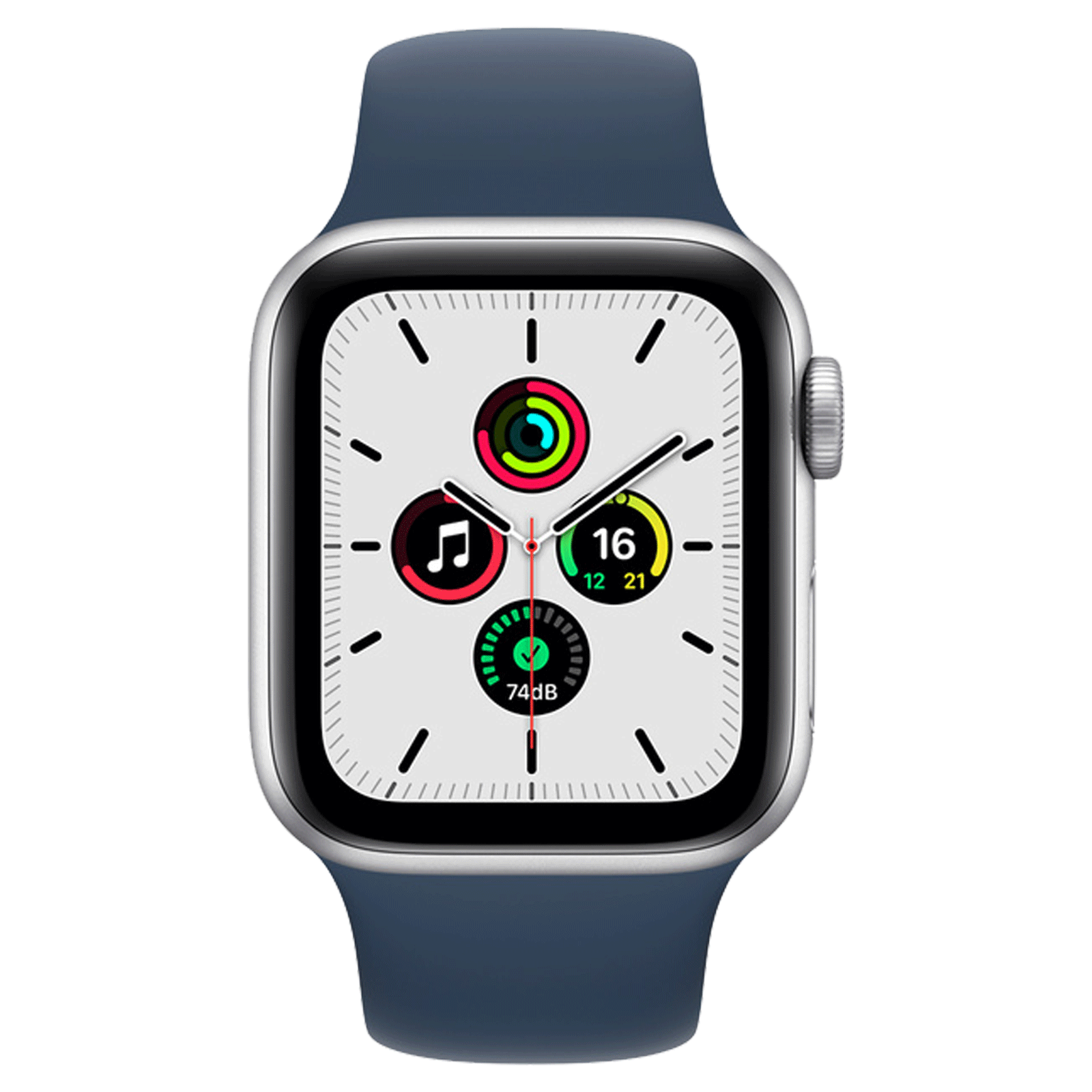 Apple Watch SE Smart Watch (GPS+GLONASS, 40mm) (Always-on Altimeter, MKNY3HN/A, Gold, Fluoroelastomer Sports Band)_1