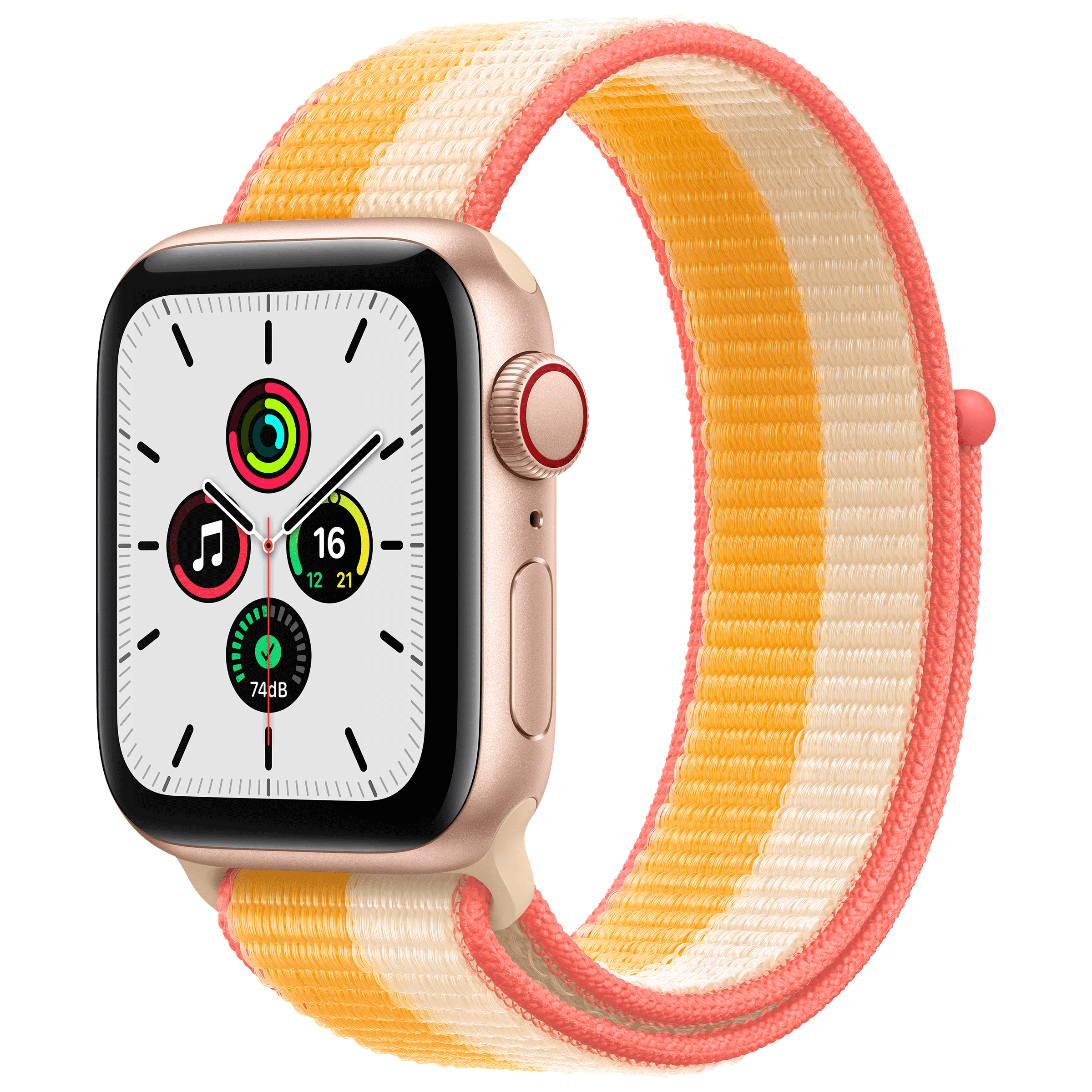 Apple Watch SE Smart Watch (GPS+Cellular, 40mm) (Always-on Altimeter, MKQY3HN/A, Gold, Sports Loop)_2