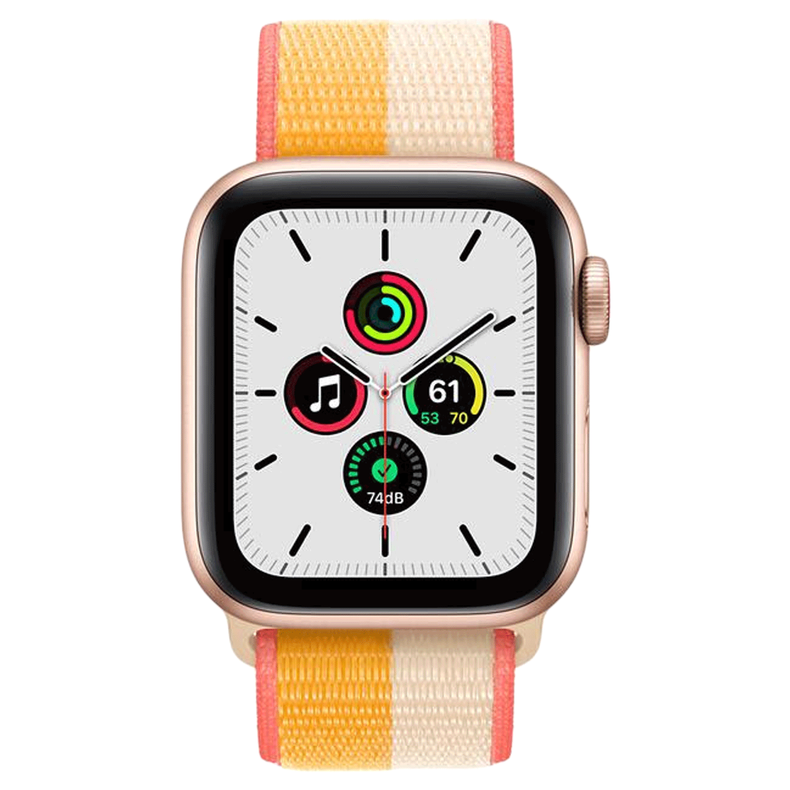 Apple Watch SE Smart Watch (GPS+Cellular, 40mm) (Always-on Altimeter, MKQY3HN/A, Gold, Sports Loop)_1