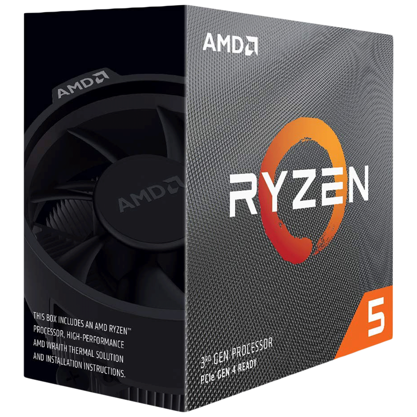 AMD Ryzen 5 Desktop Processor (6 Cores, 3.6GHz, Wraith Stealth Cooling, 3600, Silver)_1
