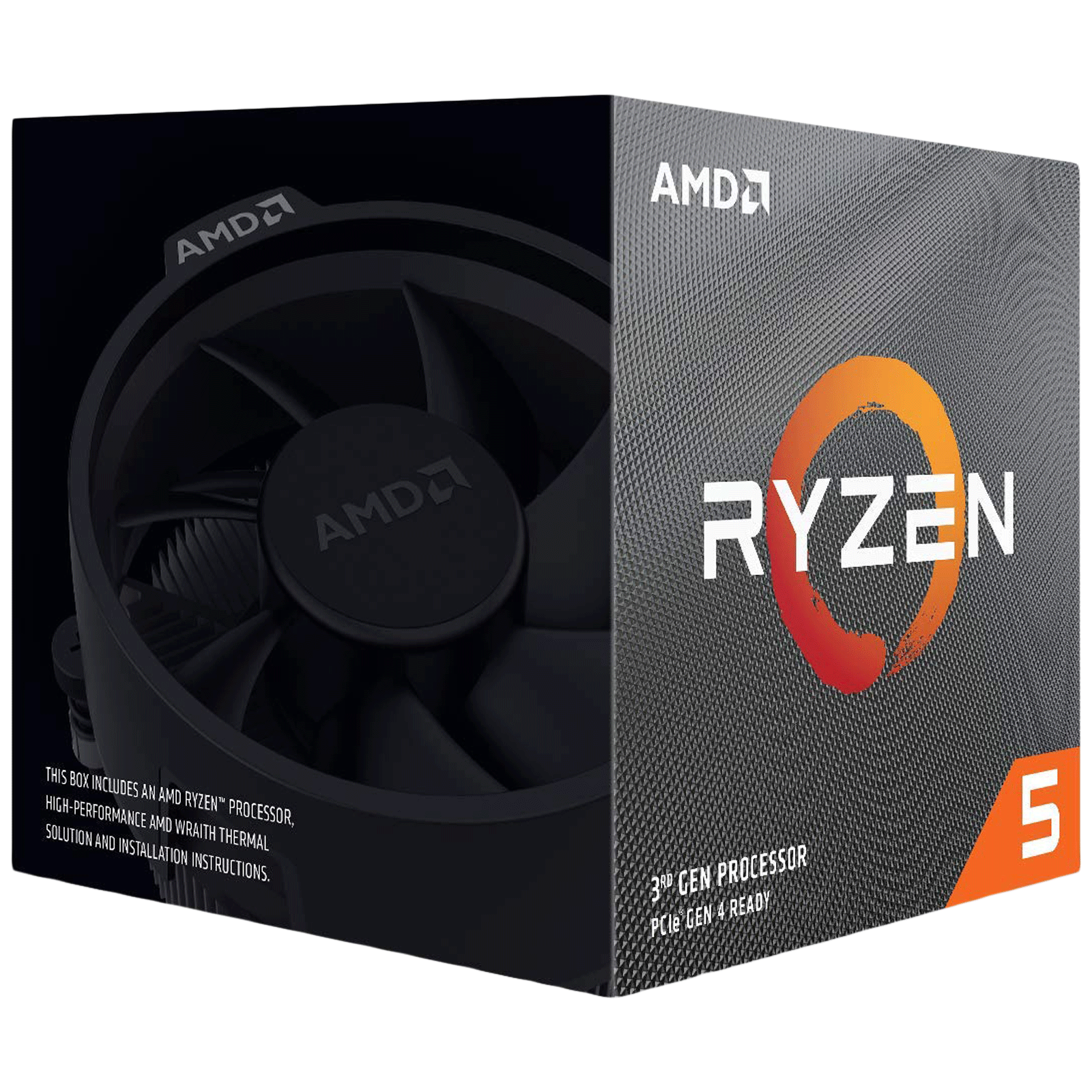 

AMD Ryzen 5 Desktop Processor (6 Cores, 3.6 GHz, Wraith Stealth, 3500, Silver), No color