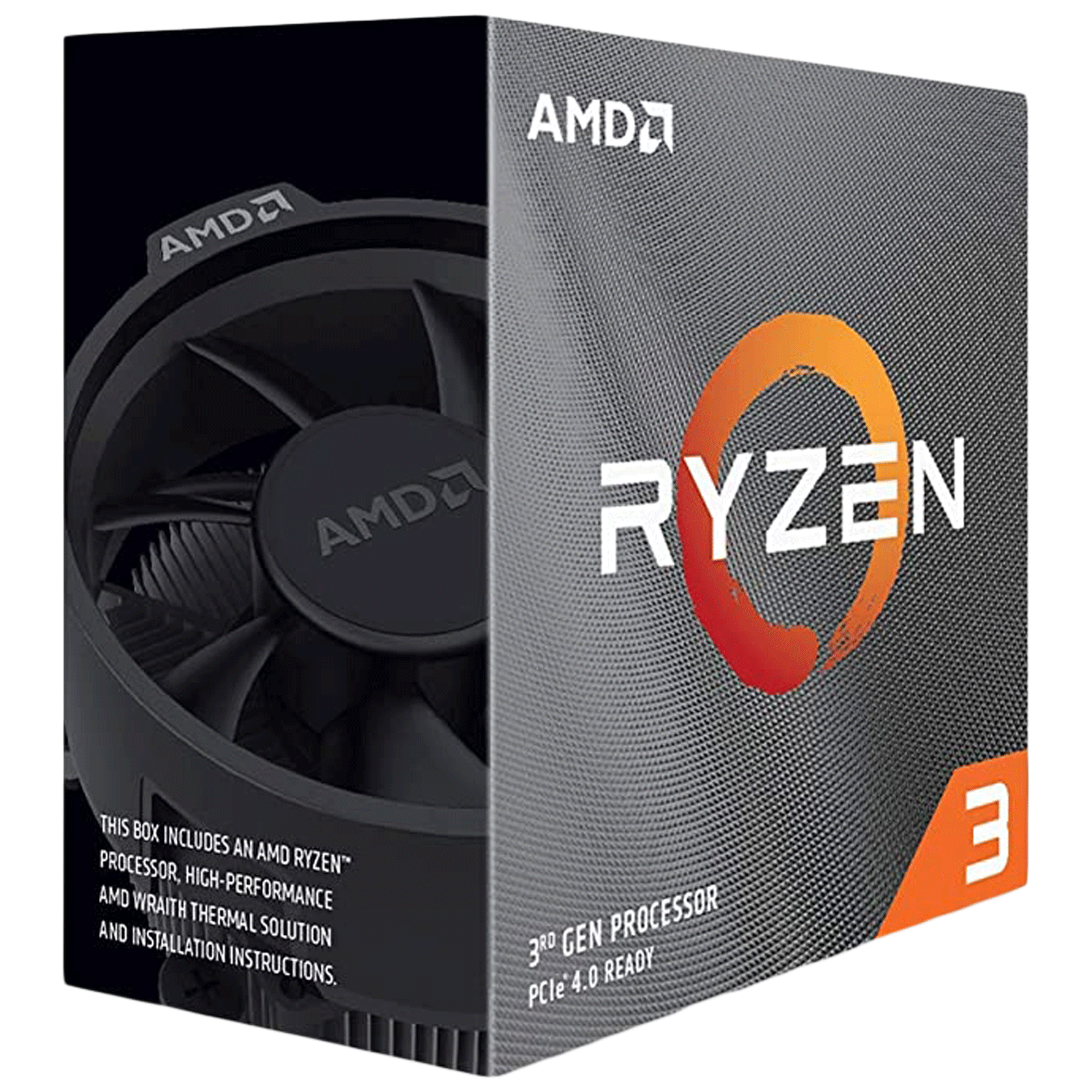 

AMD Ryzen 3 Desktop Processor (4 Cores, 3.6 GHz, Unlocked For Overclocking, 3100, Silver), No color
