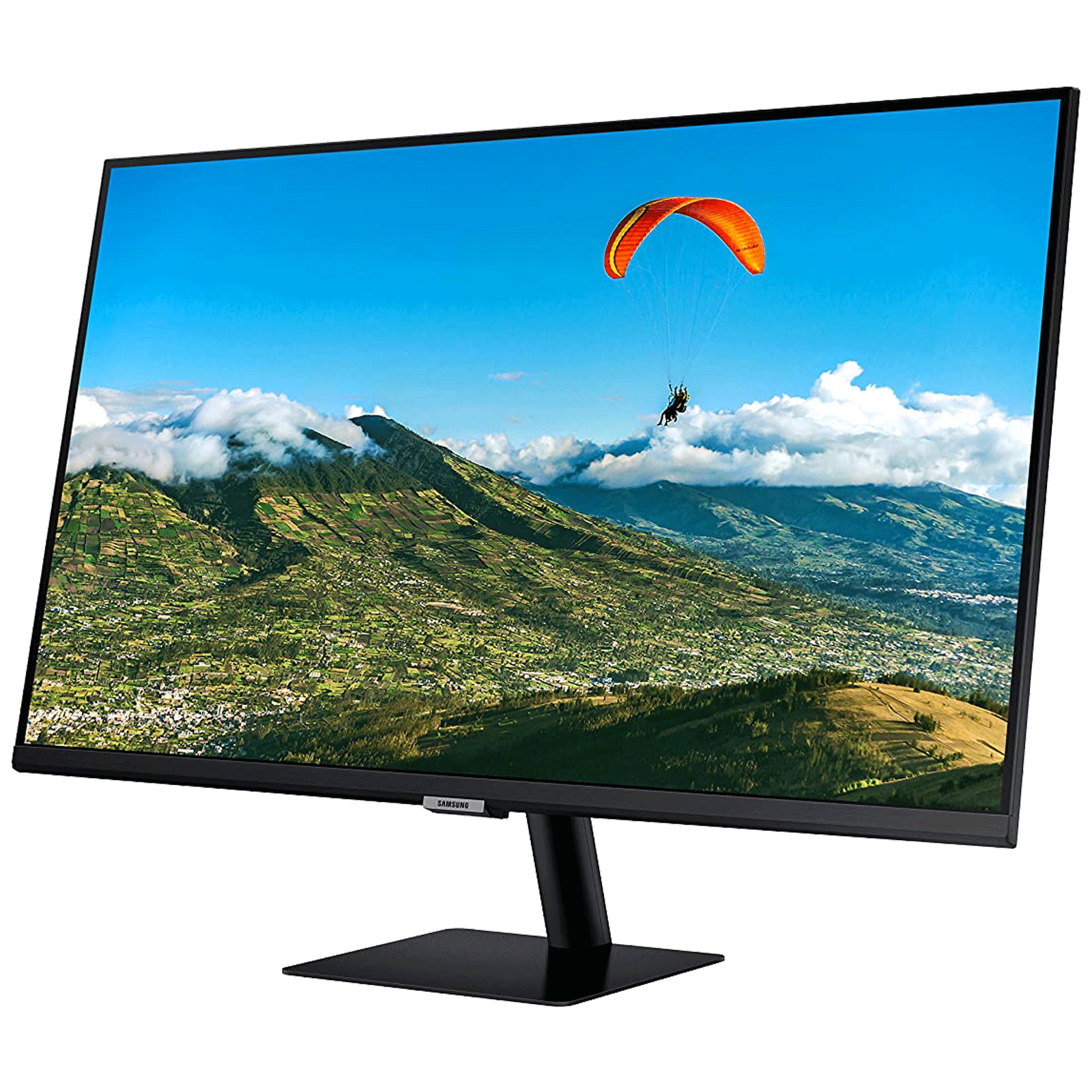 Samsung M5 68.6cm (27 Inches) Full HD LED Backlit Monitor (Adaptive Picture Technology, Screen Mirroring + DLNA, 60 Hz, LS27AM500NWXXL, Black)_3