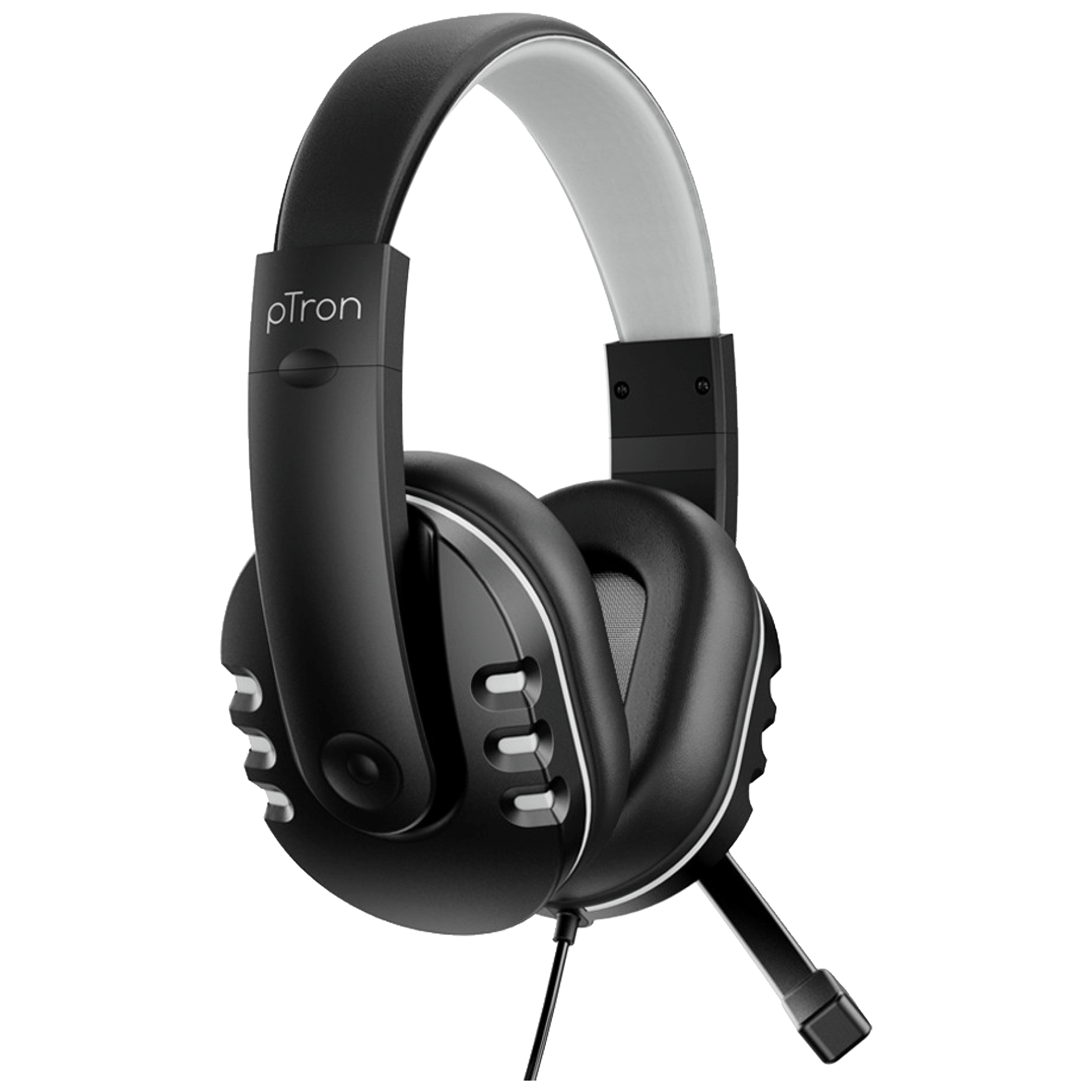 PTron - pTron Soundster Arcade Over-Ear Wired Gaming Headphone with Mic (Hi-Fi Stereo Sound, 140317987, Black)