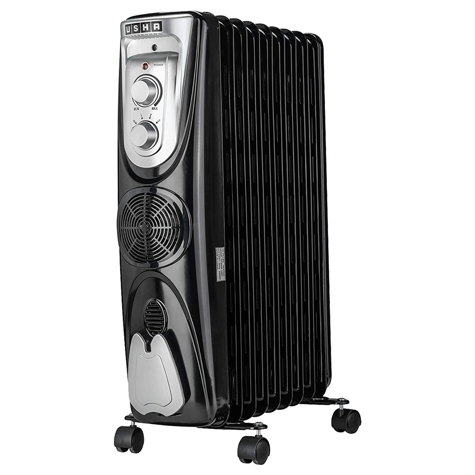 usha - usha 2300 Watts Oil Filled Room Heater (3811 F, Black)