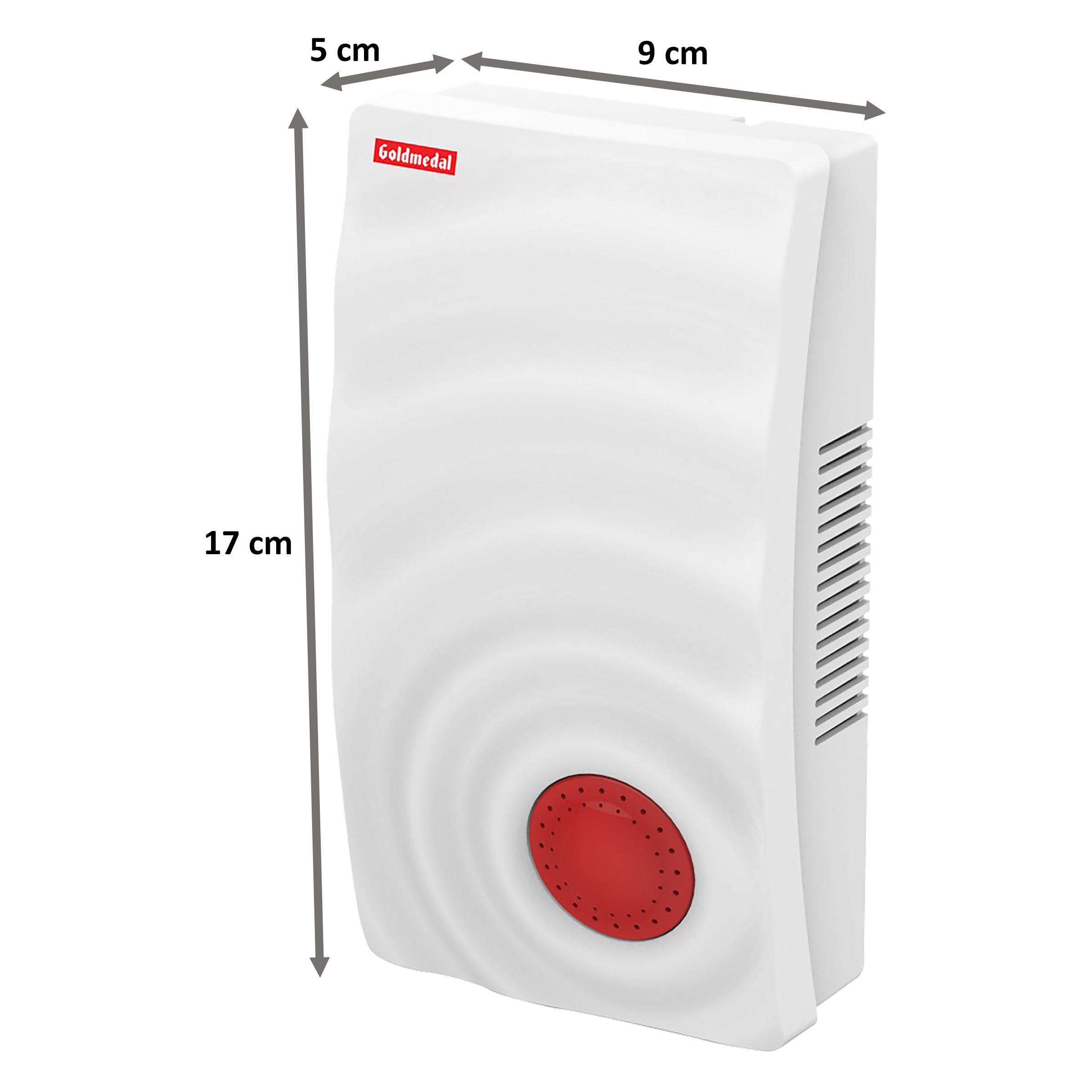 Goldmedal Curve Plus Ocean Door Bell (Stereophonic, 203048, White/Red)_2