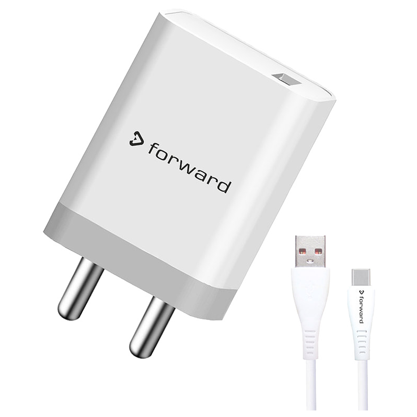 Forward 18 Watts/3 Amps 1-Port USB 3.0 Wall Charging Adapter with Cable (Intelligent Fast Charging, CE-QC 301, White)_1