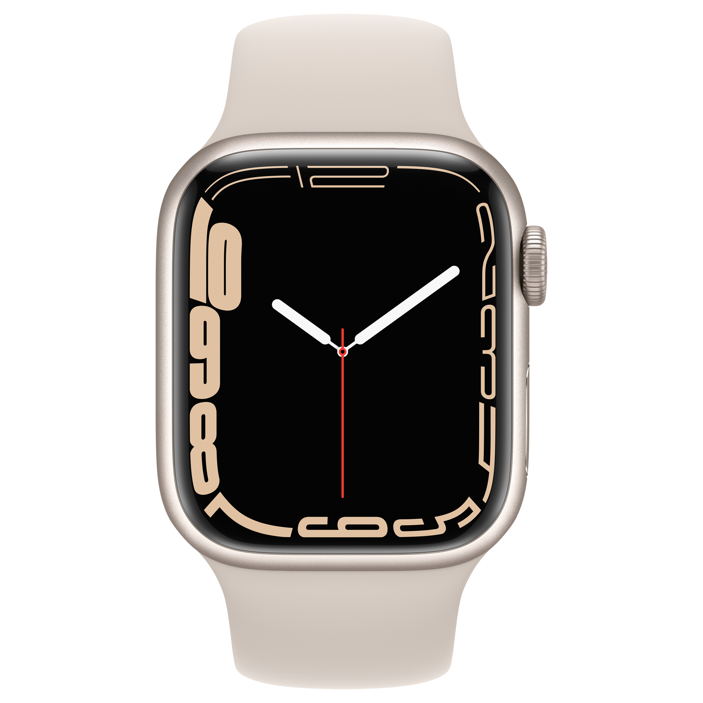 Apple Watch Series 7 Smart Watch (GPS+GLONASS, 41mm) (Blood Oxygen Sensor, MKMY3HN/A, Starlight, Sport Band)_1
