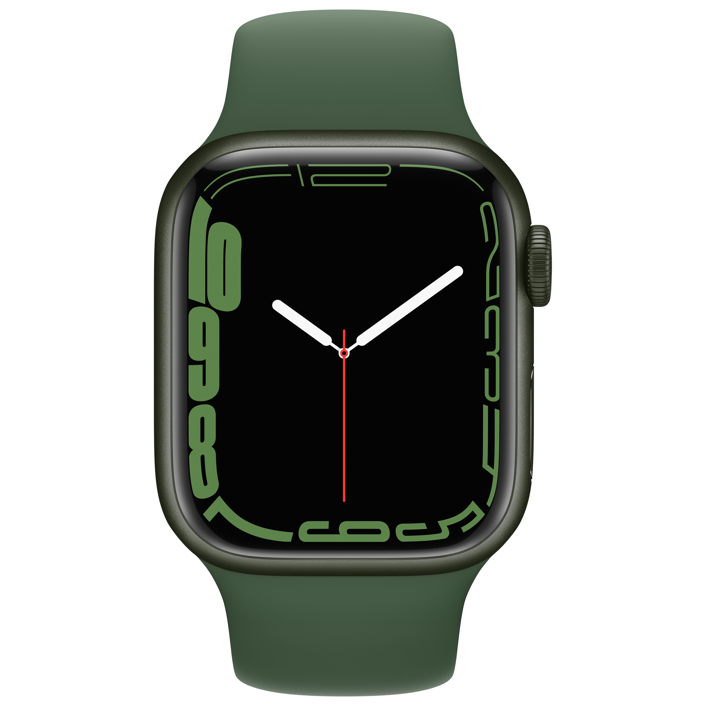 Apple Watch Series 7 Smart Watch (GPS+GLONASS, 41mm) (Blood Oxygen Sensor, MKN03HN/A, Green/Clover, Sport Band)_1