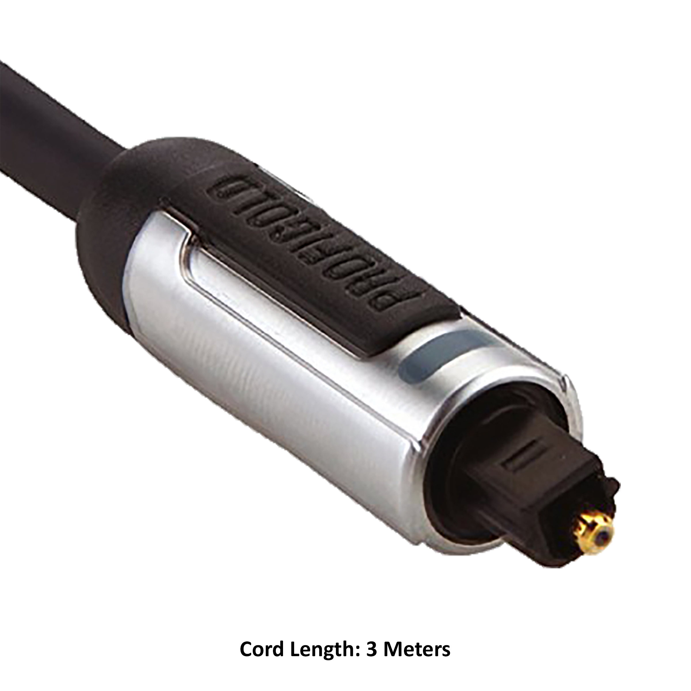 Profigold PROA5603 PVC 3 Meter TosLink to TosLink Audio Cable (Optimised Optical Fibre, Anthracite)_2