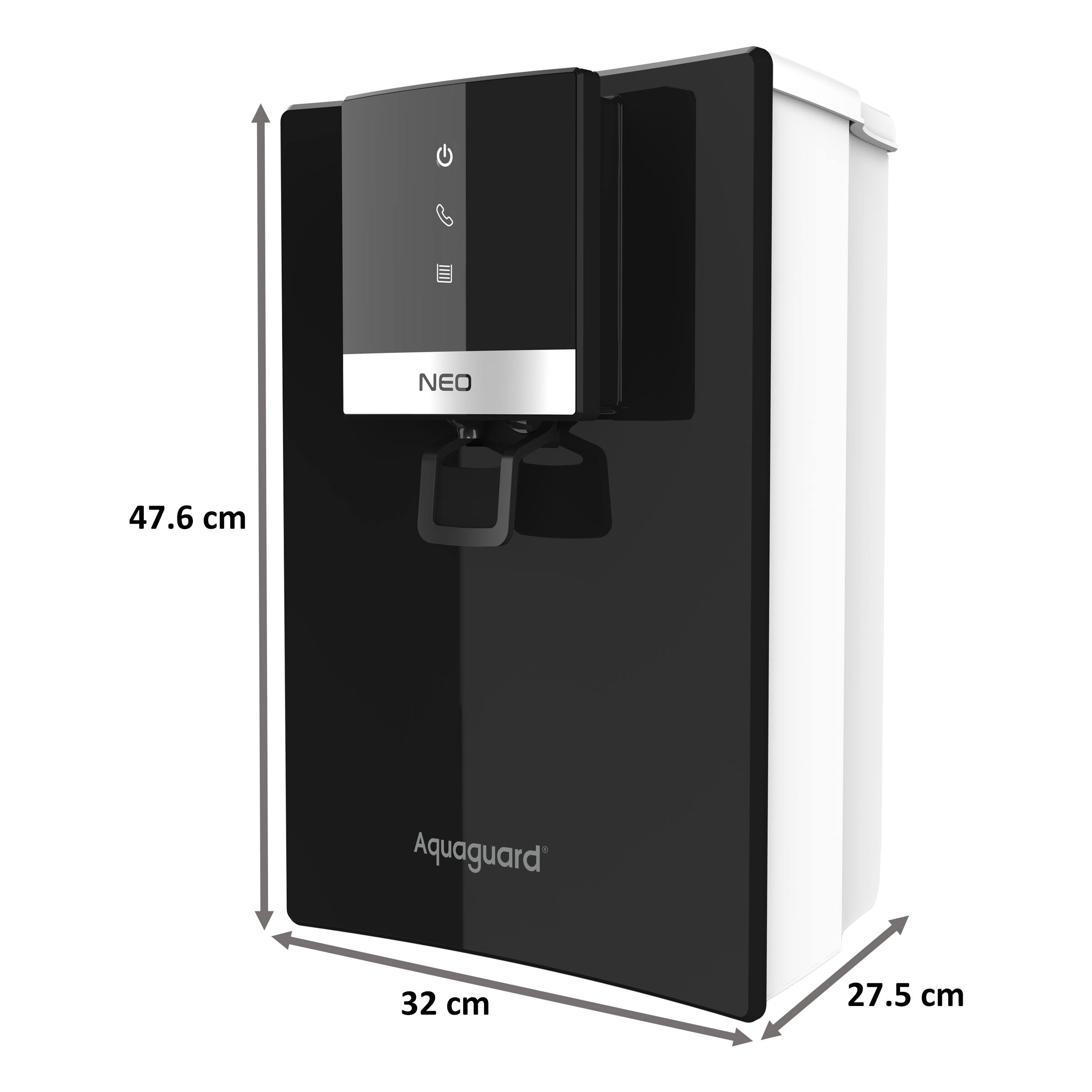 Aquaguard Neo RO+UV+TA Water Purifier(Alkaline Boost Technology, Black)_2