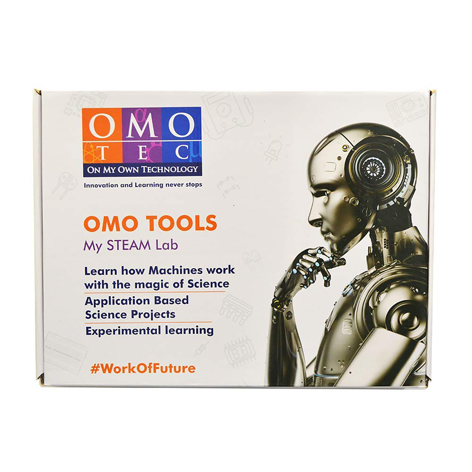 Omotec Electronics Learning Kit for 9+ (Experiential Learning, 1, White)_1