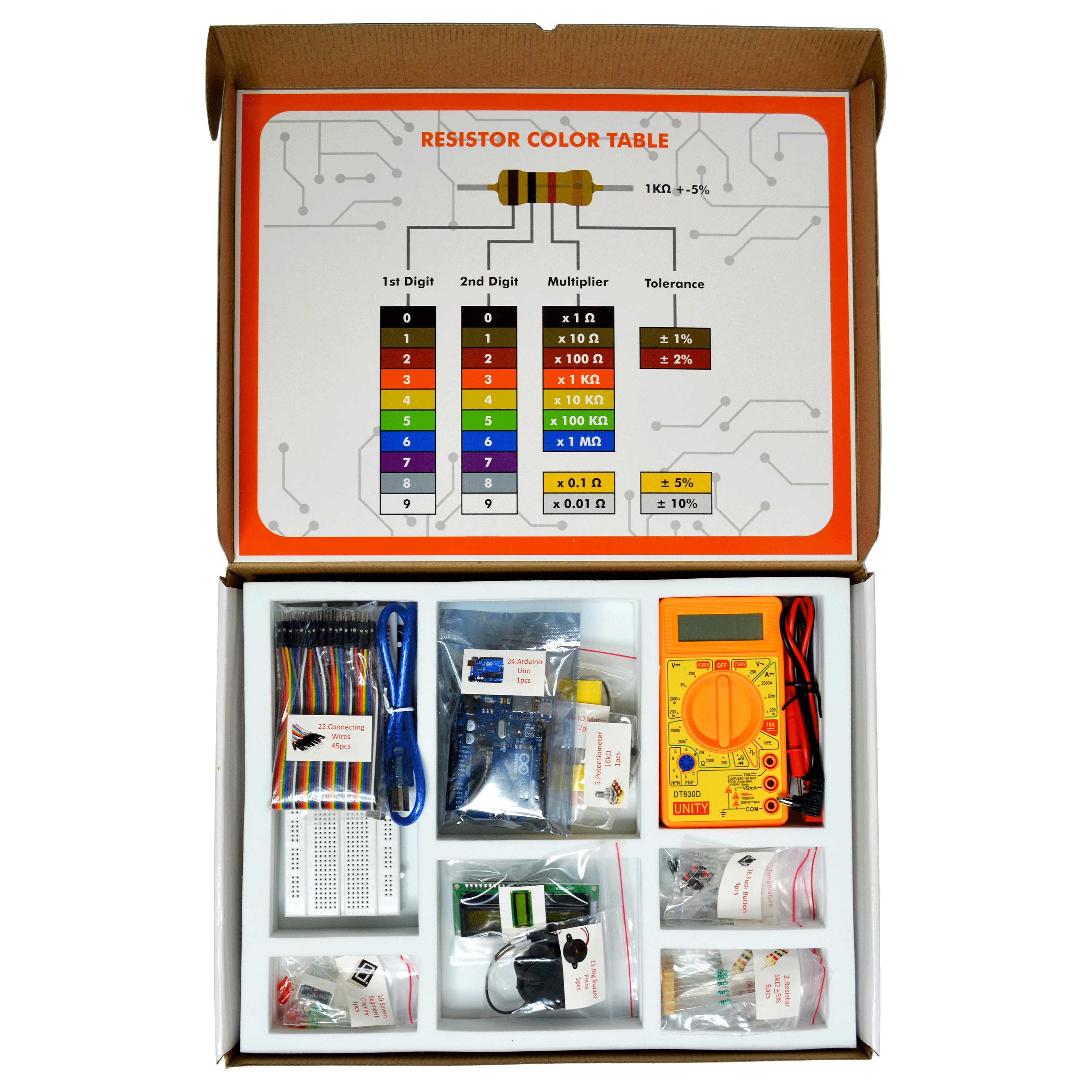 Omotec Arduino Learning Kit for 9+ (Real time Learning, 2, Orange)_3