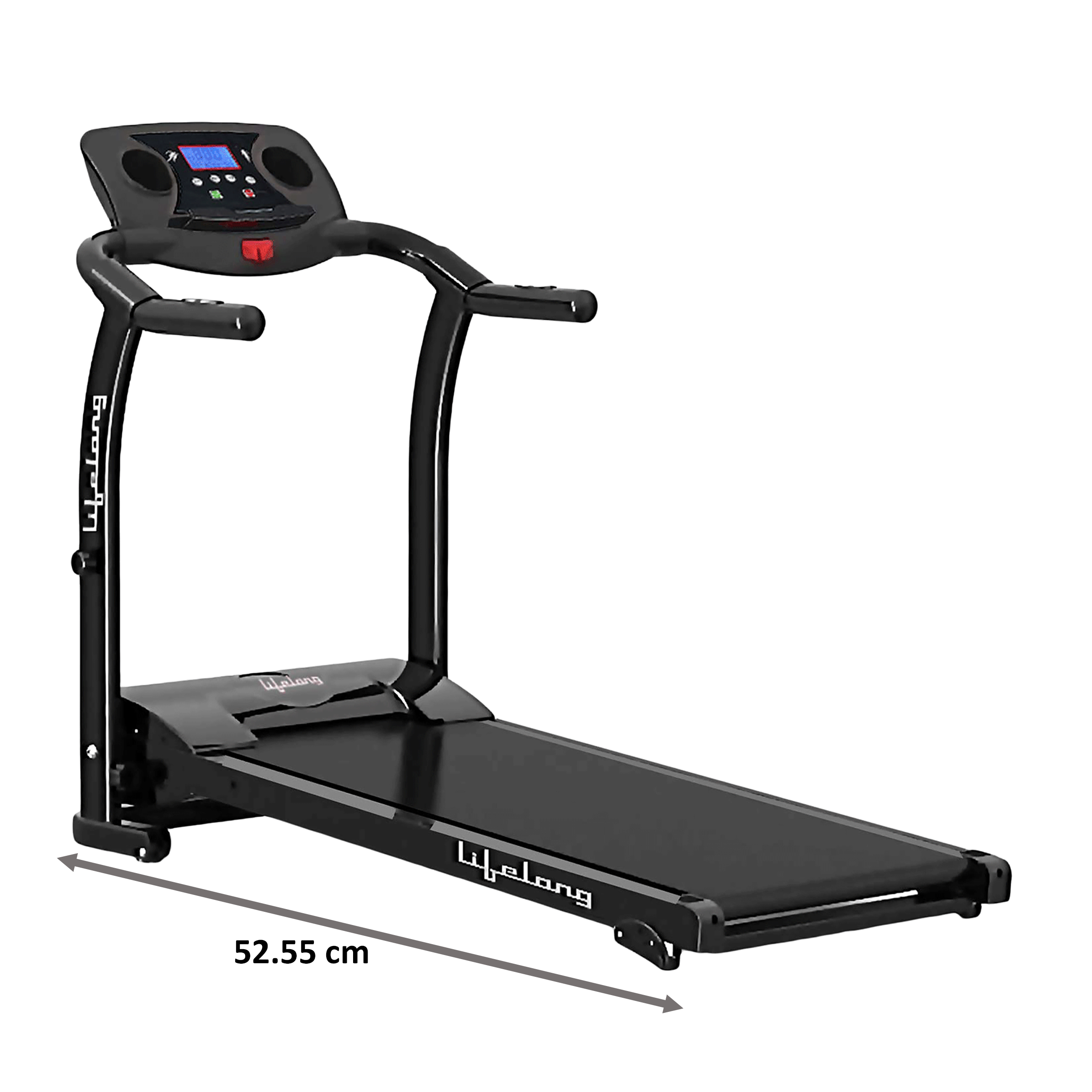 Lifelong Fit Pro 2 2HP Foldable Treadmill (Heart Rate Sensor, LLTM207, Black)_2