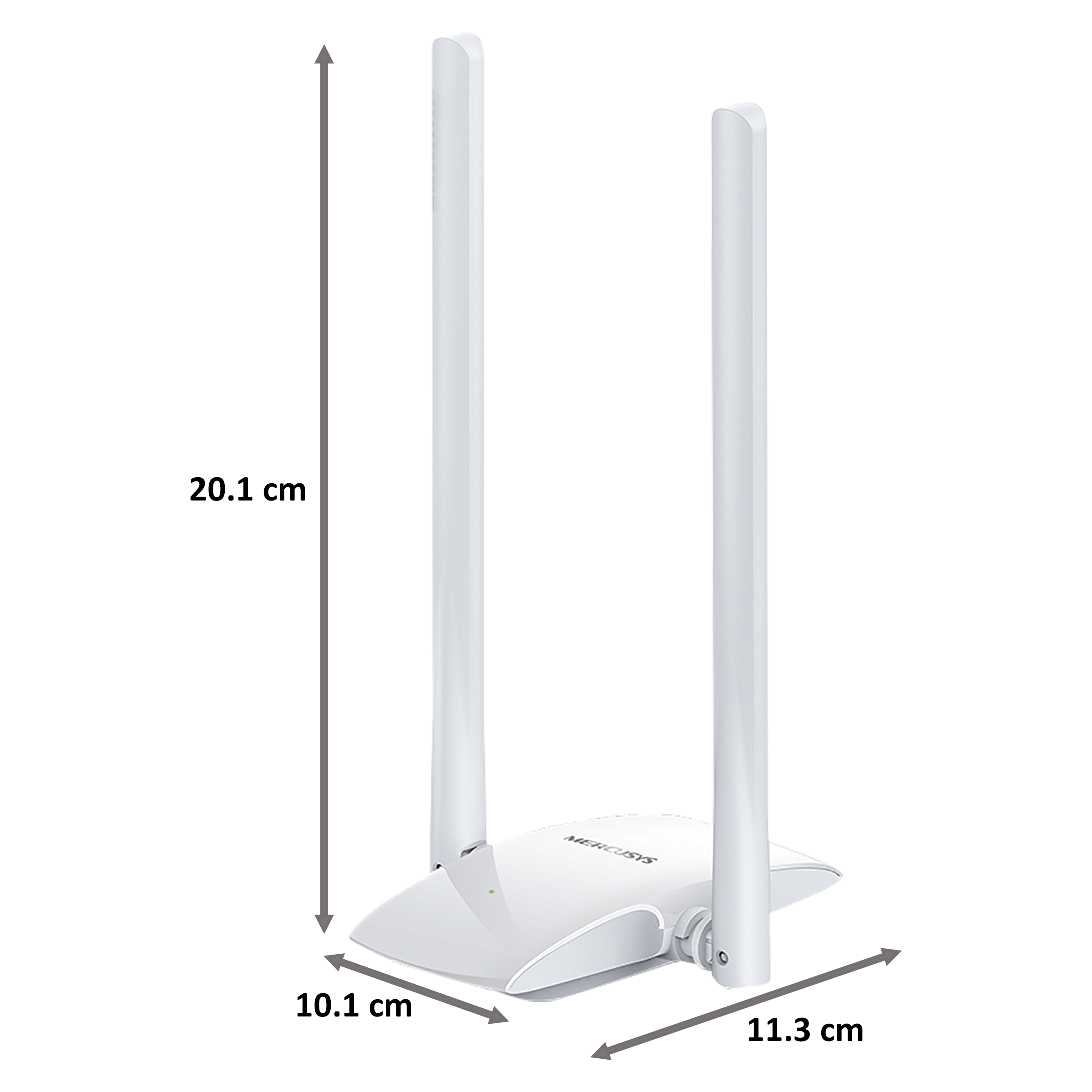 Mercusys MW300UH-M 300 Mbps Network Adapter (2 Antennas, White)_2