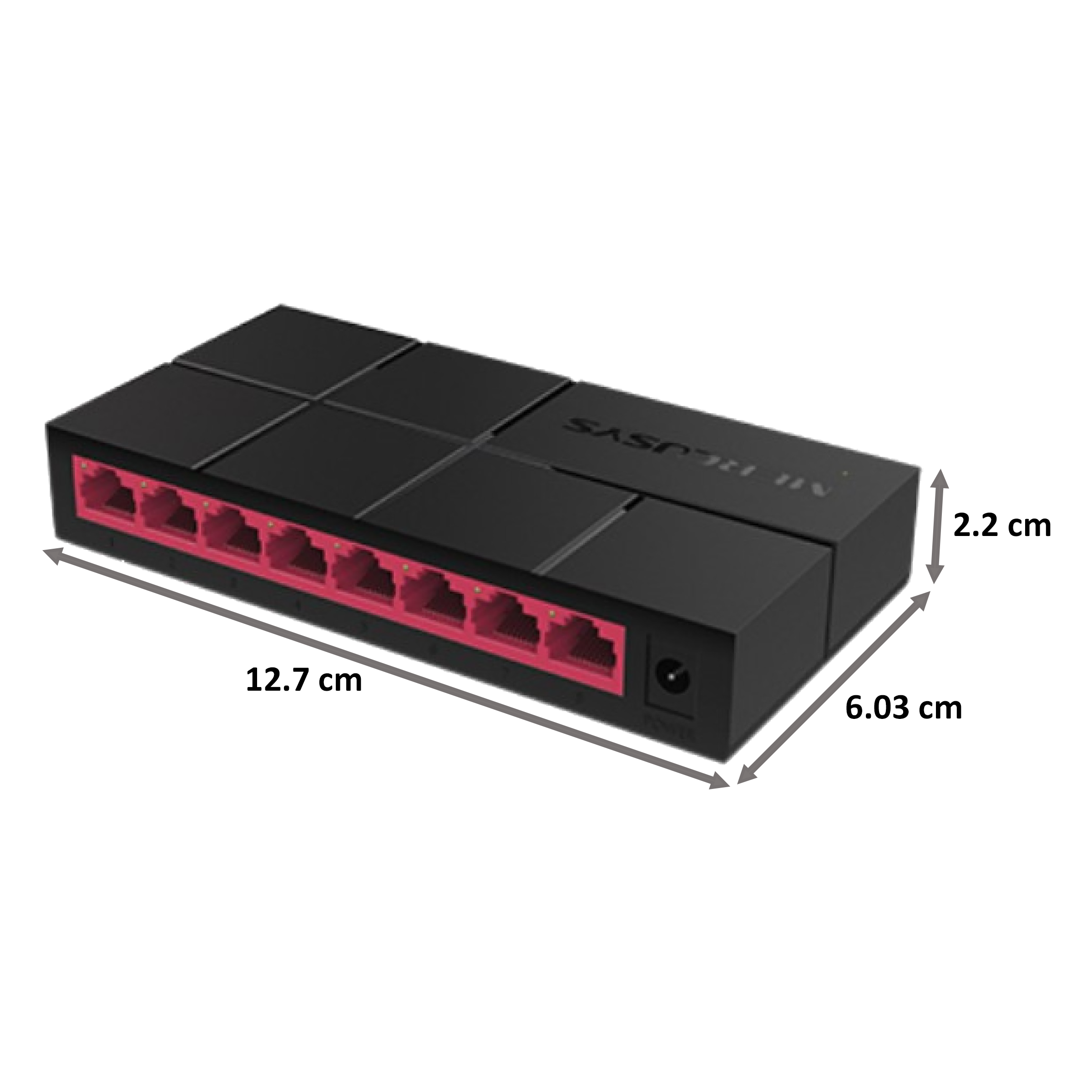 MERCUSYS MS108G 8 Ports Switch/Plug (Ultra-Compact Design, Black)_2