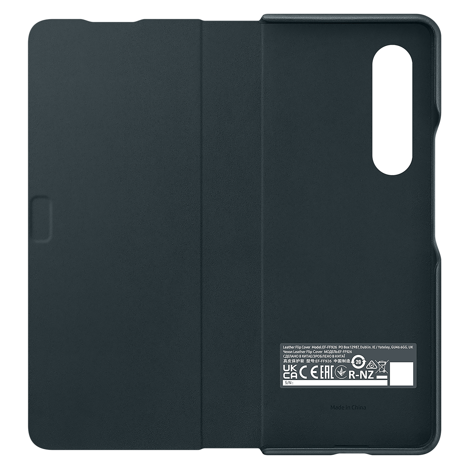 

Samsung Leather Flip Case for Galaxy Z Fold3 5G (Back Strap, EF-FF926LGEGIN, Green), No color