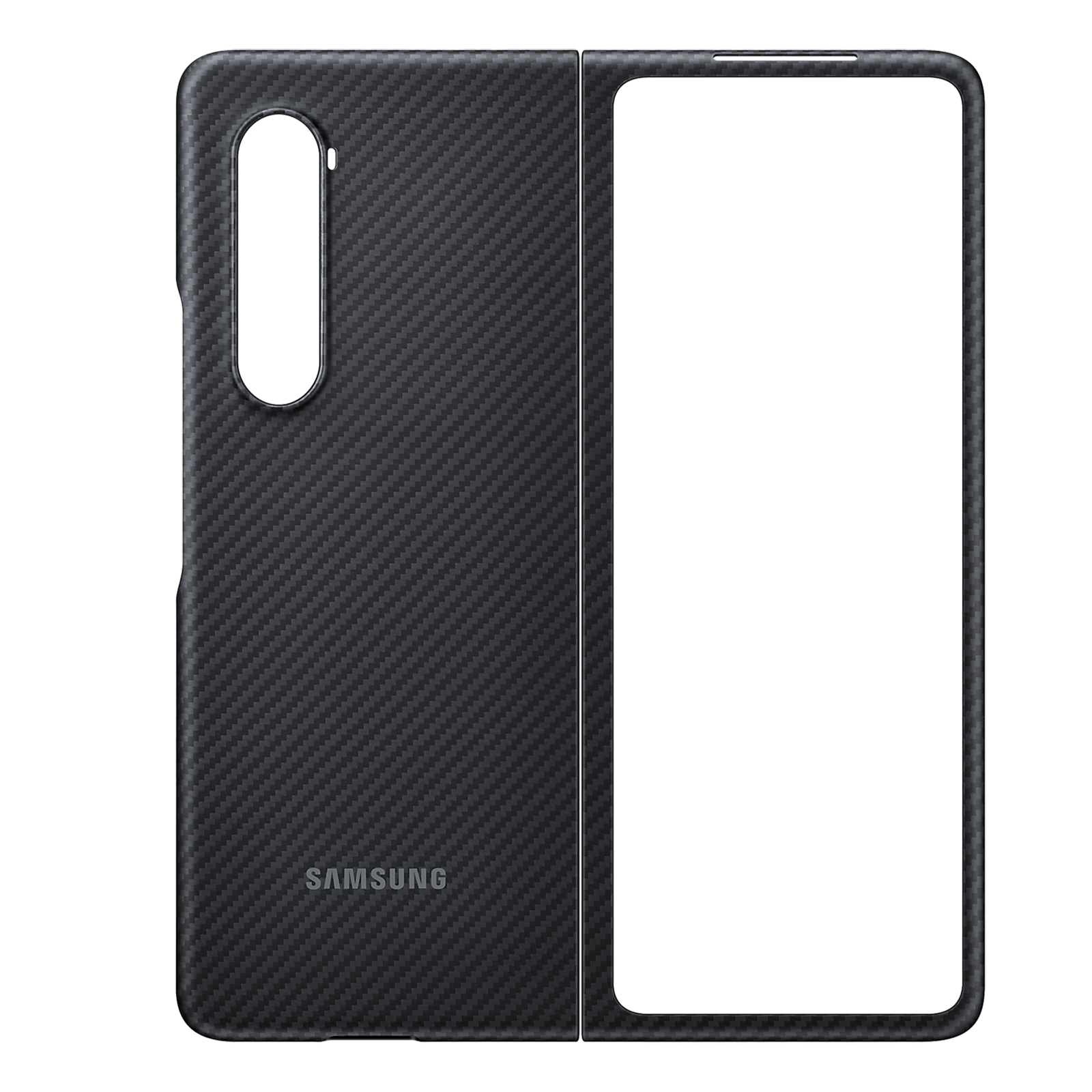 

Samsung Aramid Full Cover Case for Galaxy Z Fold3 5G (EF-XF926SBEGIN, Black), No color