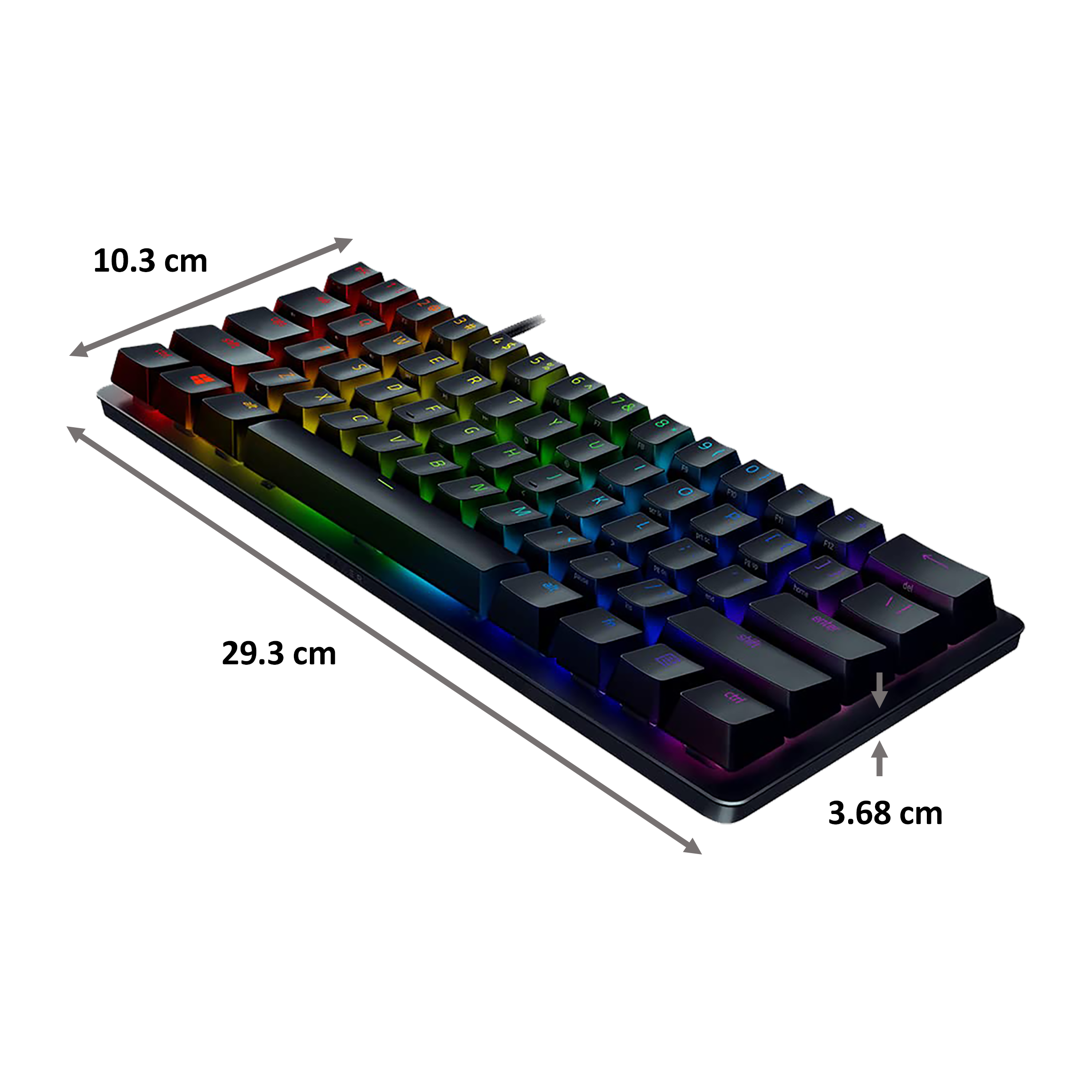 Razer Huntsman Mini Wired Gaming Keyboard (60% Linear Optical Switch, RZ03-03390200-R3M1, Black)_2