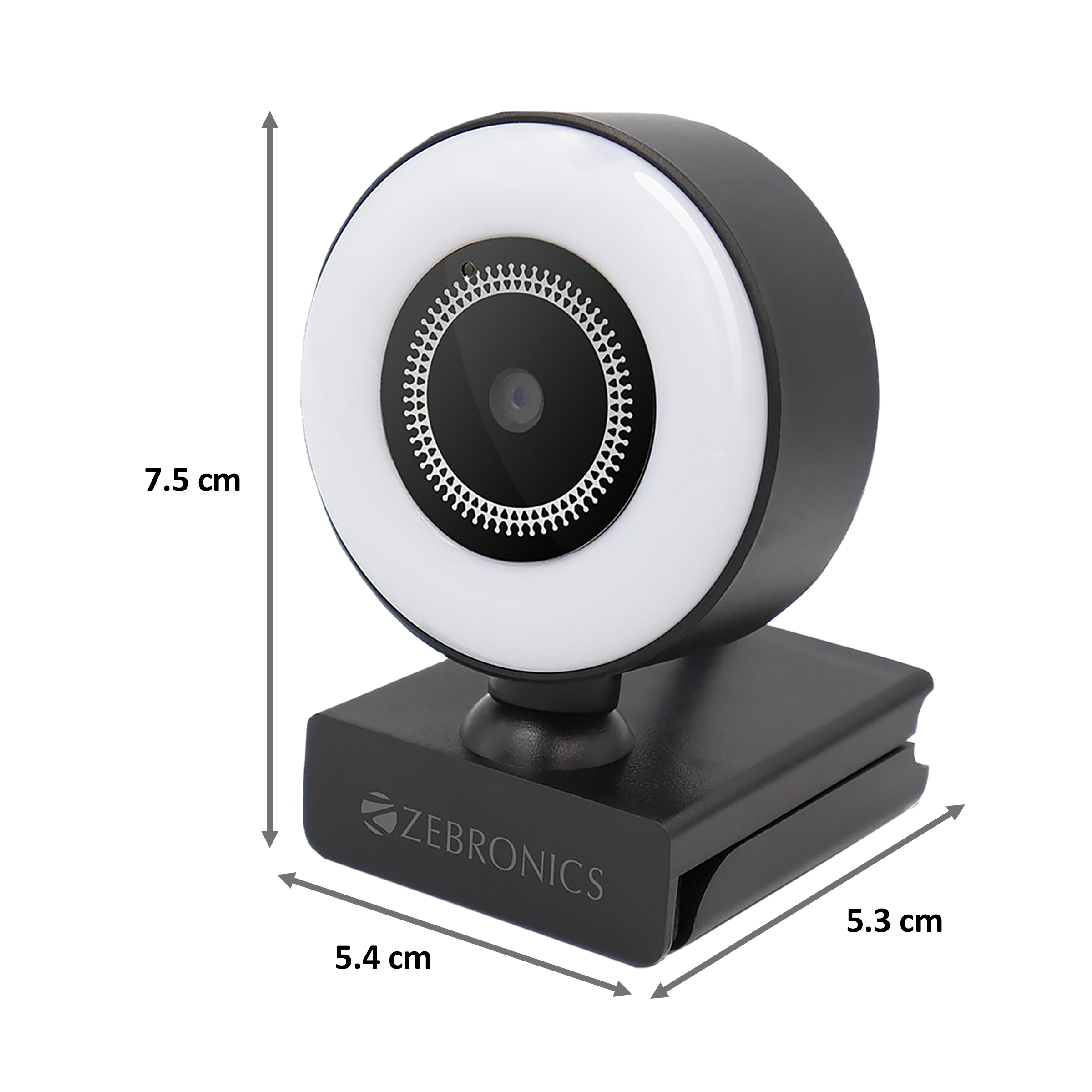 Zebronics USB Web Cam (16 LED Ring Light, ZEB-Ultimate Star, Black)_2