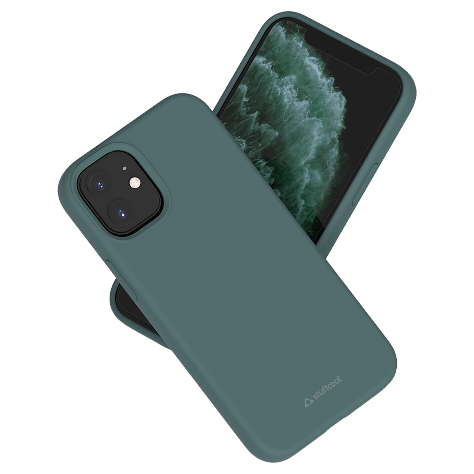 

Stuffcool Silo Soft & Smooth Back Case For iPhone 13 (SILOIP2161-GRN, Green), No color