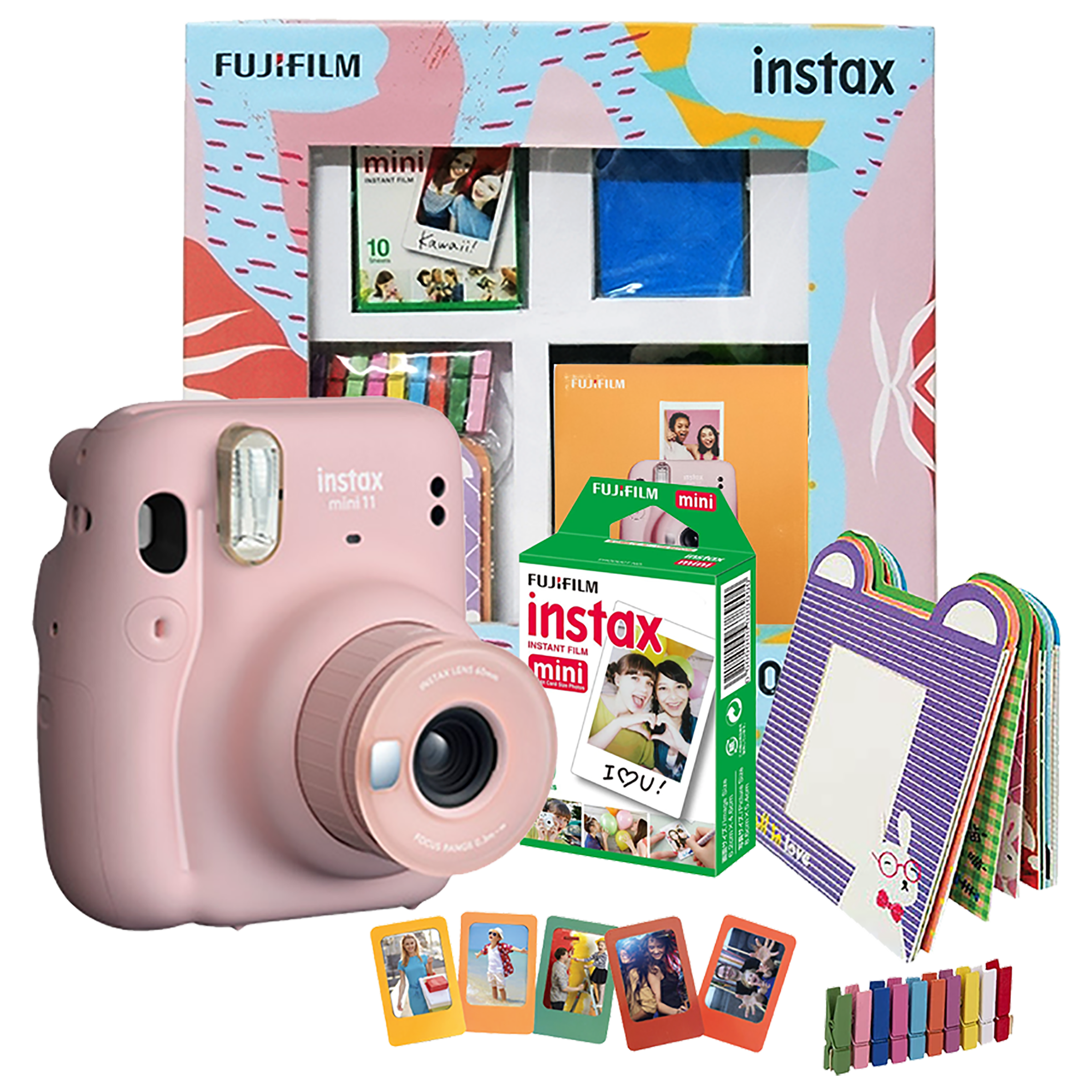 Fujifilm Instax Mini 11 Instant Camera Delight Box (Standard Shooting Mode, IC0195, Blush Pink)_1