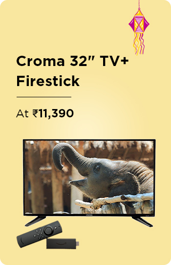 Croma 32" TV + Firestick