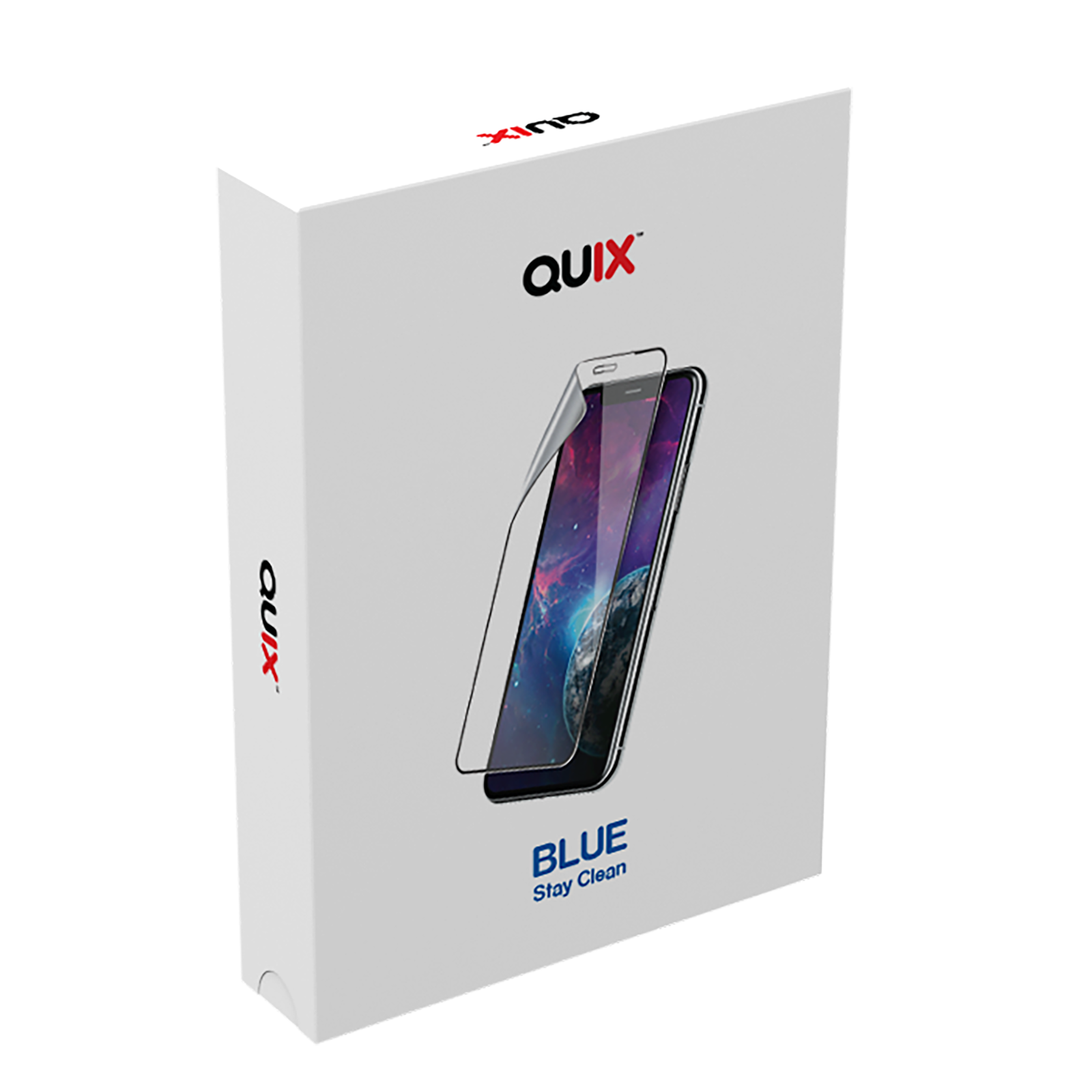 

Quix ODM Blu Stay Cln Screen Protr MATTE, No color