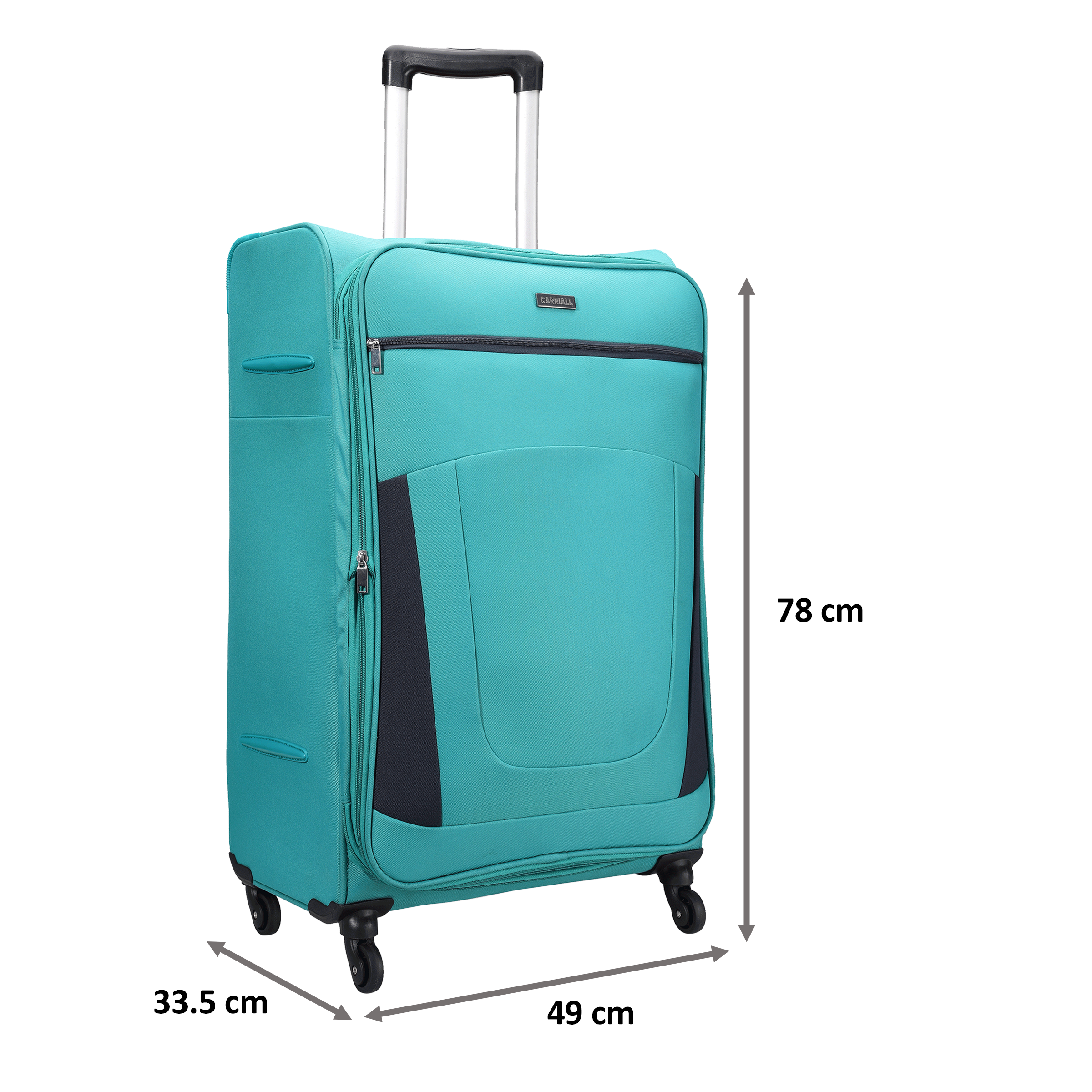 Carriall Sleek Trolley Bag (Expander, CASLSL001, Green)_2
