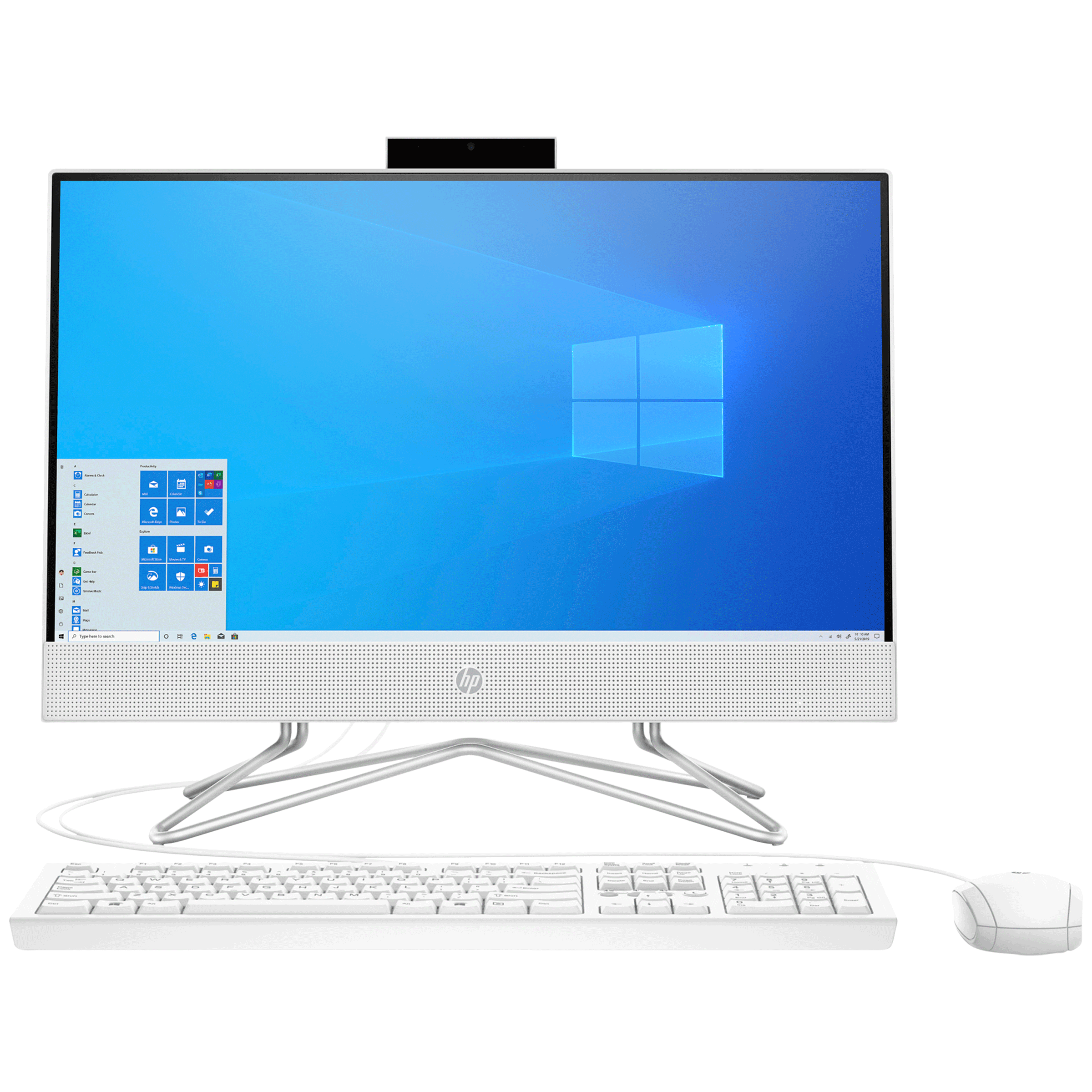 HP All-in-One 22-df0202 Ryzen 3 Windows 11 Home All-in-One Desktop (8GB RAM, 1TB HDD, AMD Radeon Graphics, 54.61cm (21.5 Inches), 515S5PA, White)_1