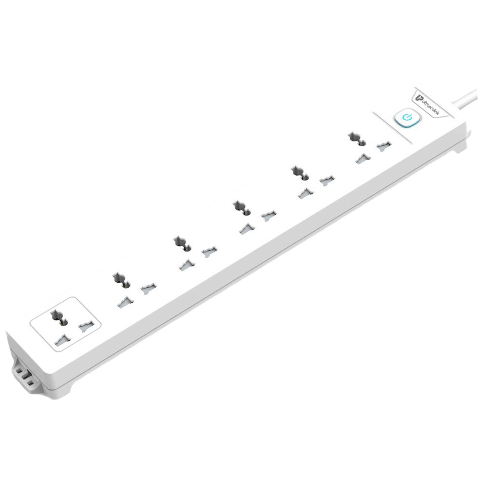 UltraProlink 10000 Amps 6 Sockets Surge Protector With Individual Switch (2 Meters, Fire Retardant Material, UM1048, White)_1