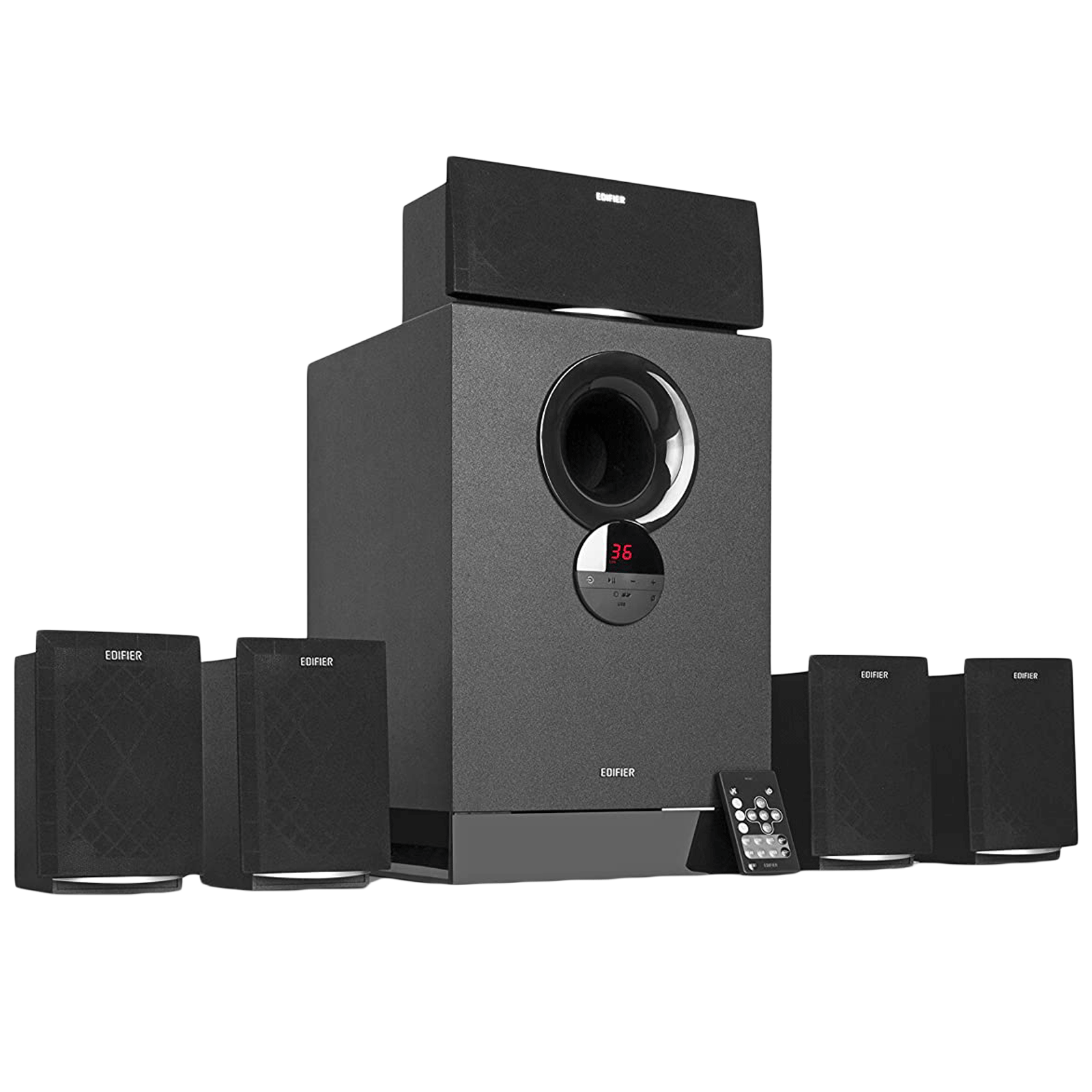 Edifier 93 Watts 5.1 Channel Speaker with Subwoofer (Digital Signal Processing Technology, R501BT, Black)_1
