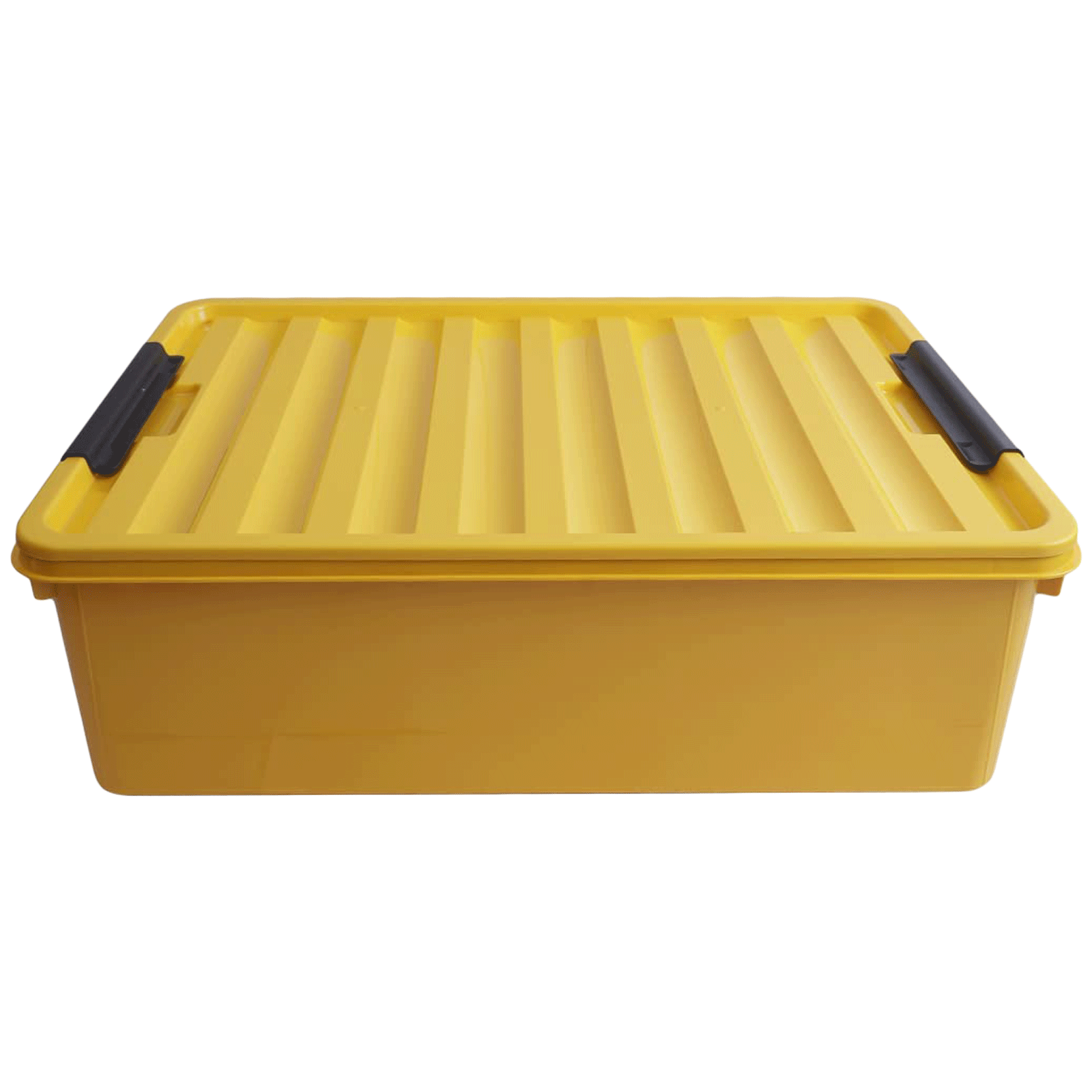 Lock & Lock Inplus 30 Litre Rectangular Polypropylene Storage Container (Easy Clip, INP112YL, Yellow)_1