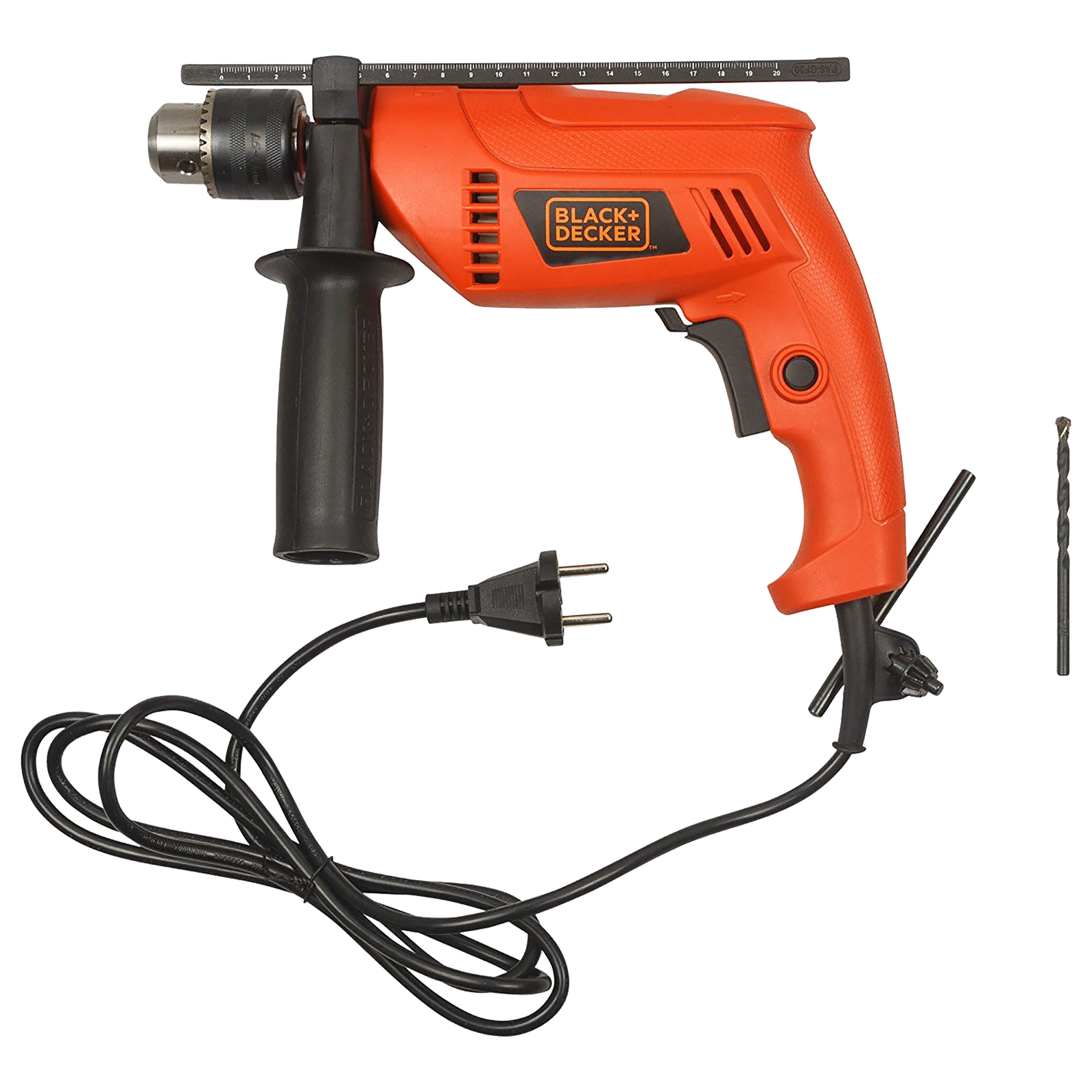 Black & Decker HD555-IN 550 W Hammer Drill (Lock-On Switch, Orange)_1