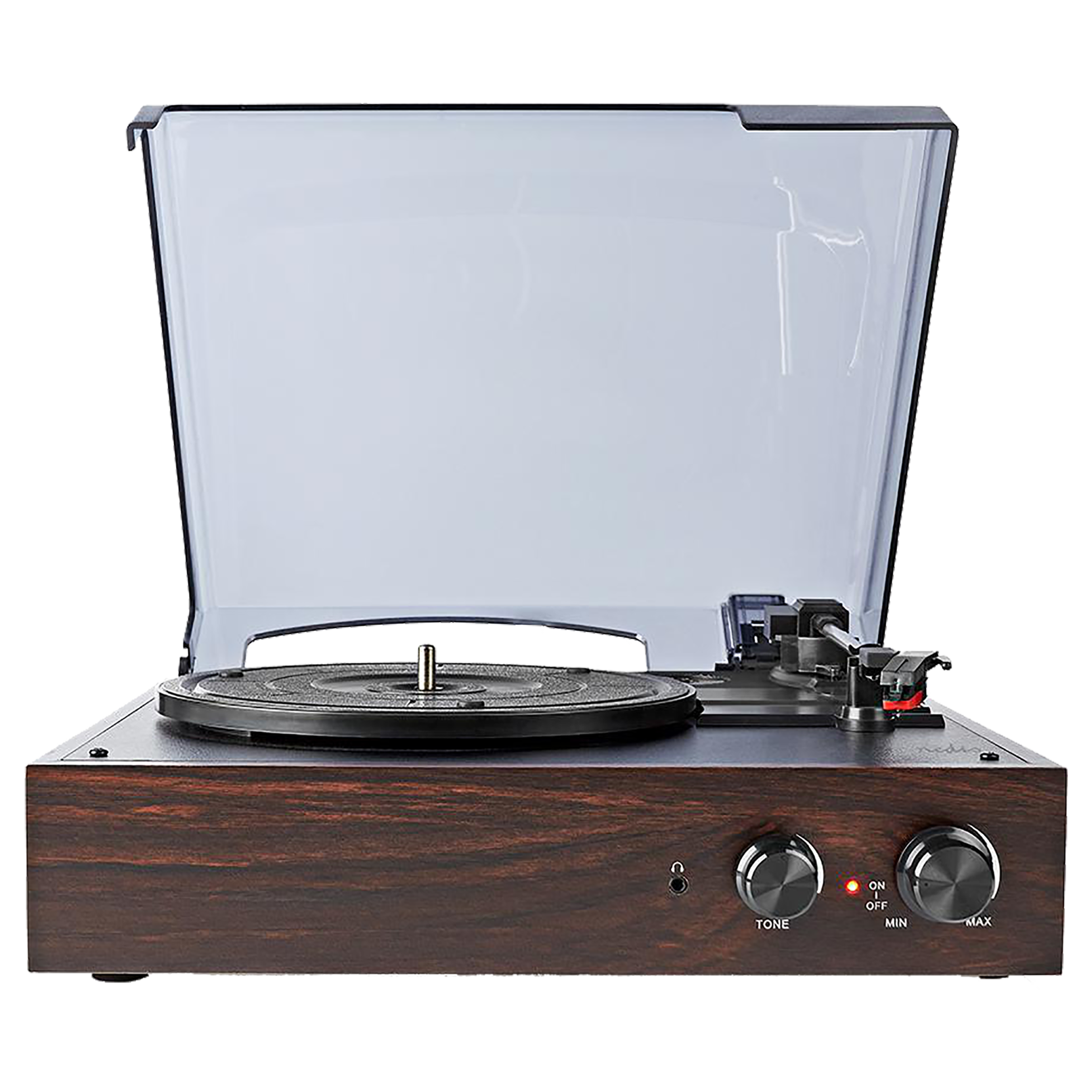 Nedis 2.0 Channel 18 Watts Vinyl Record Player (Portable Breifcase, TURN220BN, Brown)_1