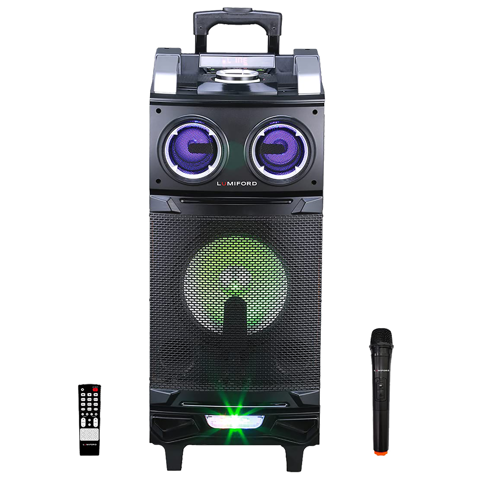 LUMIFORD GoFash Stereo Channel 80 Watts Trolley Speaker (Direct Usb Play, LFTS002, Black)_1