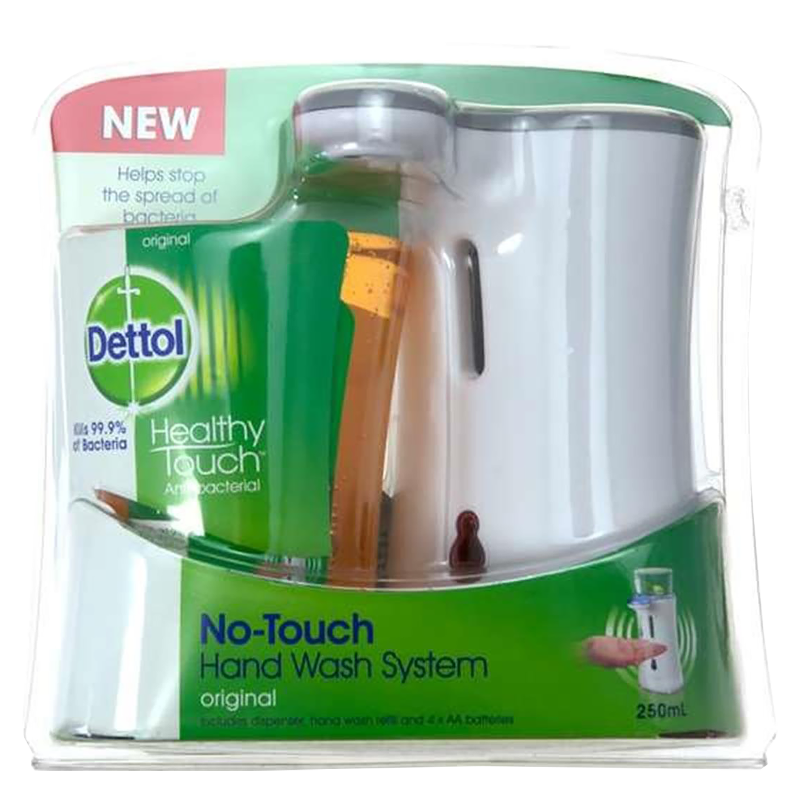 Dettol - Dettol Automatic Soap Dispenser (Aloe Vera Refill Pack- 250ml, 3192934, White)