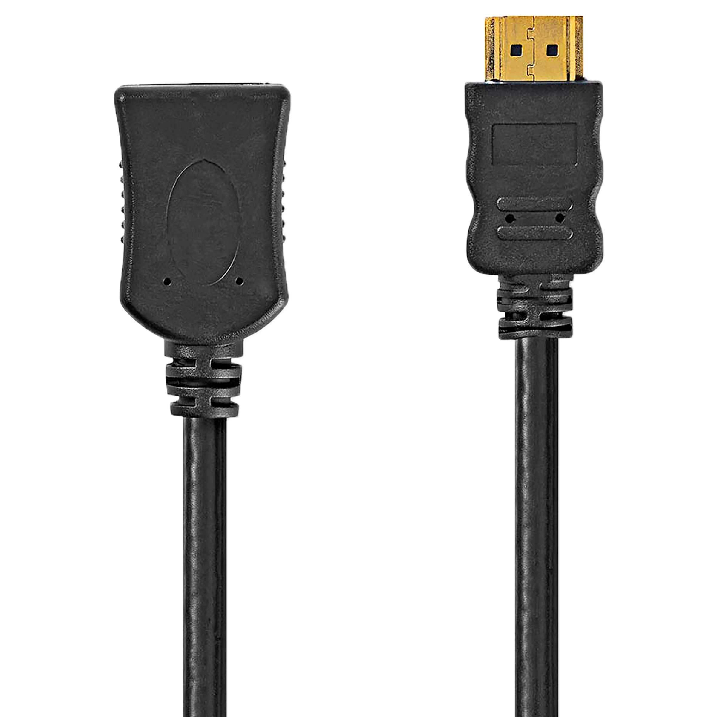 Nedis CVGP34090BK20 PVC 2 Meter HDMI Connector to HDMI Data Transfer HDMI Cable (Advanced Display Technologies, Black)_1