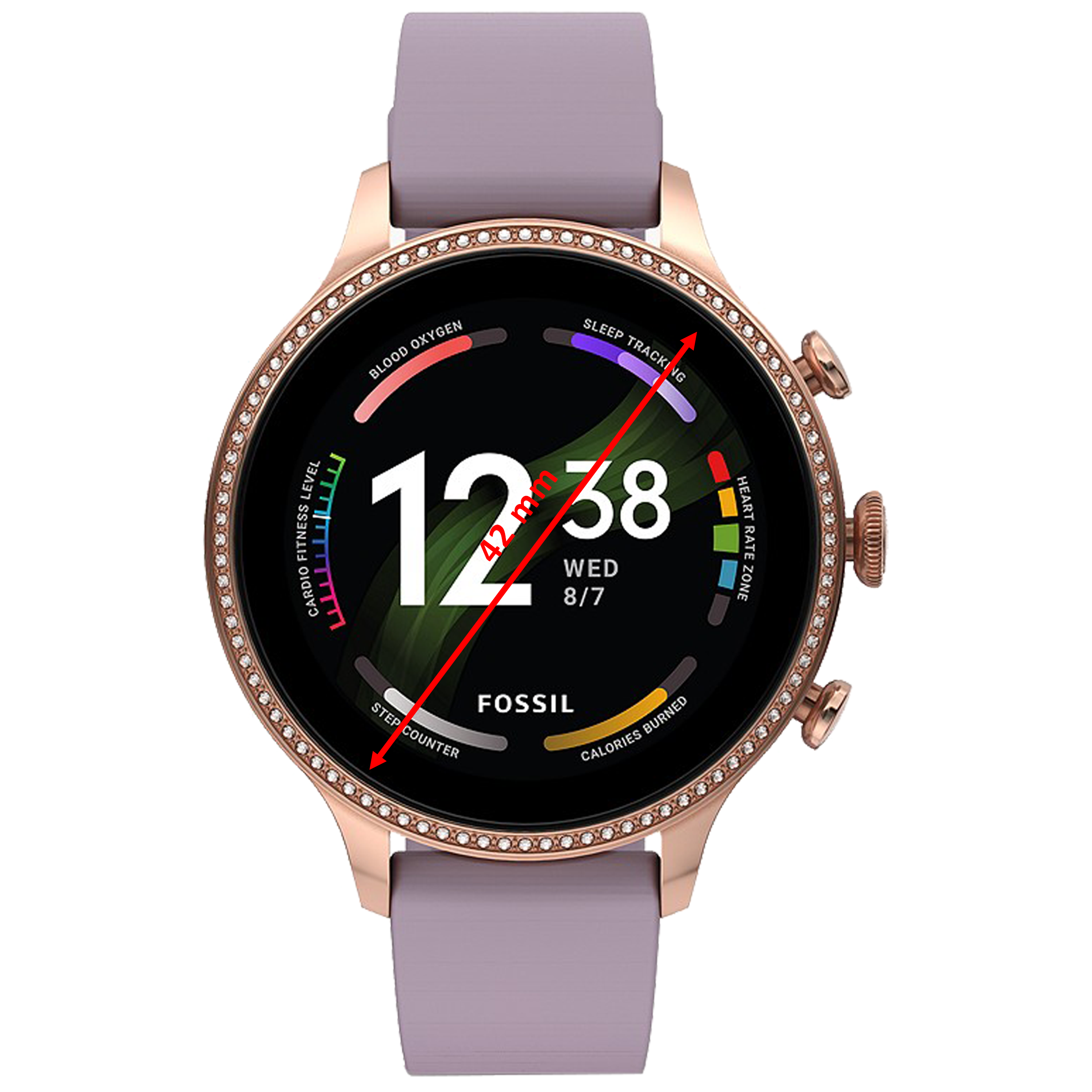 Buy Fossil Gen 6 Smart Watch (GPS+Wi-Fi+Blutooth, ) (Control Smart  Home Devices, FTW6080, Gold/Purple, Silicone Strap) Online - Croma