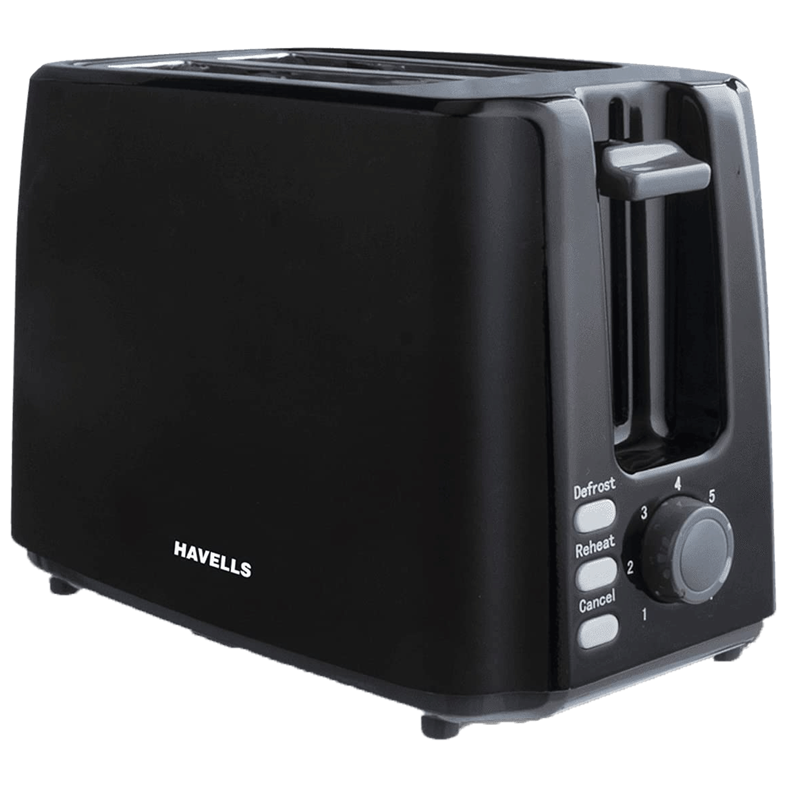 Havells Crisp Plus 750 Watts 2 Slice Automatic Pop-up Toaster (7 Heat Setting With Electronic Variable Browning, GHCPTCJK075, Black)_1
