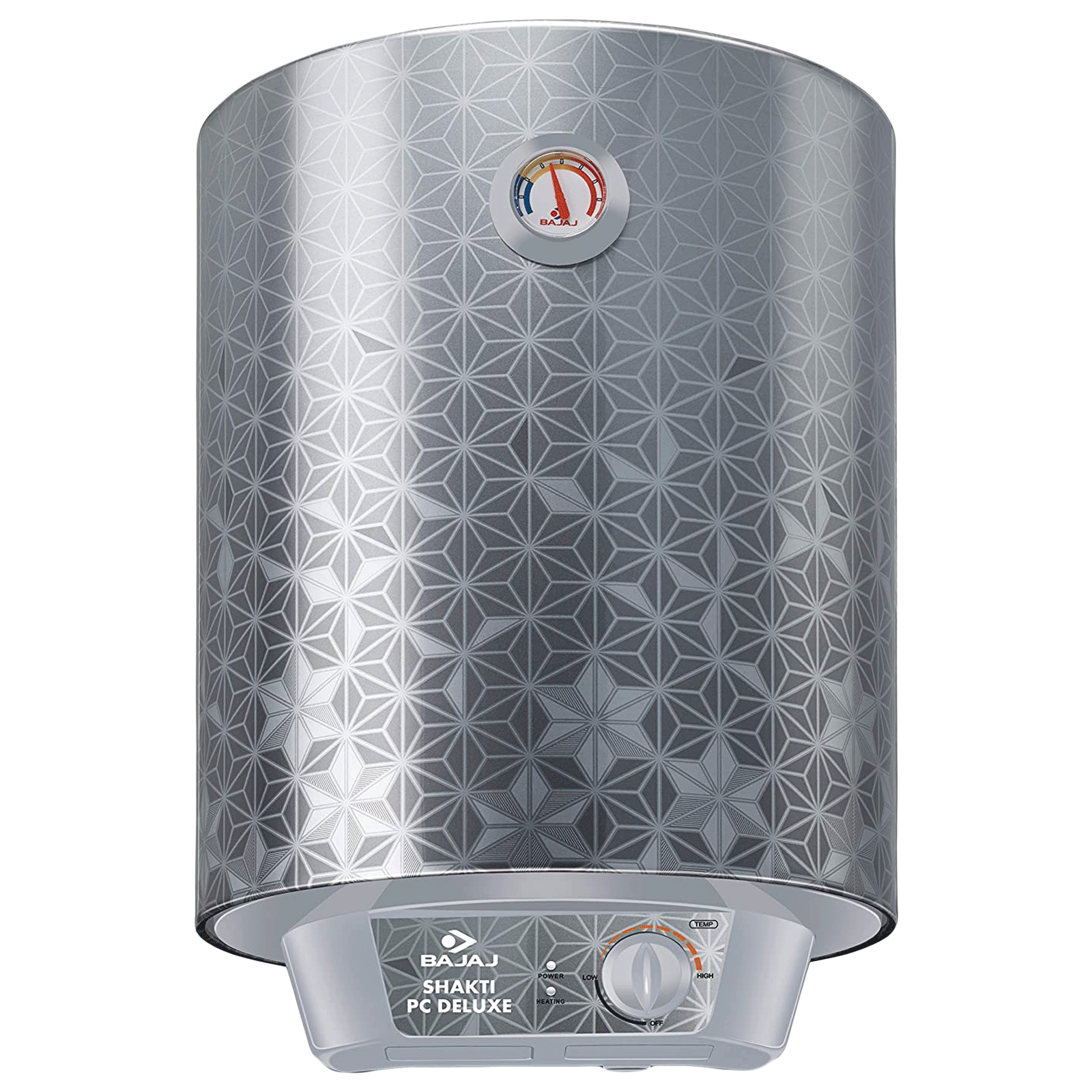 Bajaj Shakti PC Deluxe 10 Litres 4 Star Storage Water Geyser (2000 Watts, 150770, Silver)_1