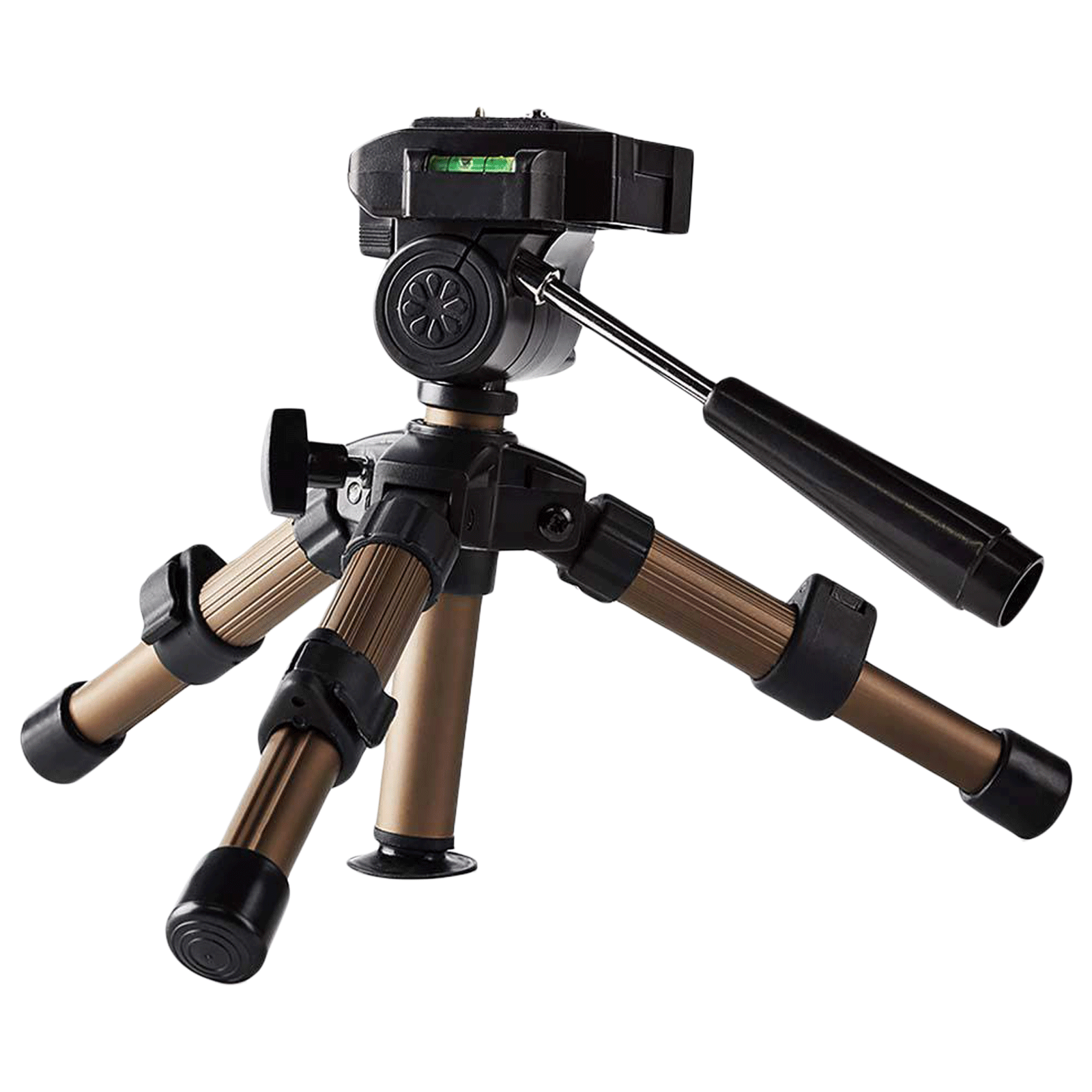 Nedis Adjustable 161 cm Tripod For DSLR Camera, Mobile Phones, Action Camera (Up to 1Kg, Aluminium Material, TPOD1100BZ, Black)_1
