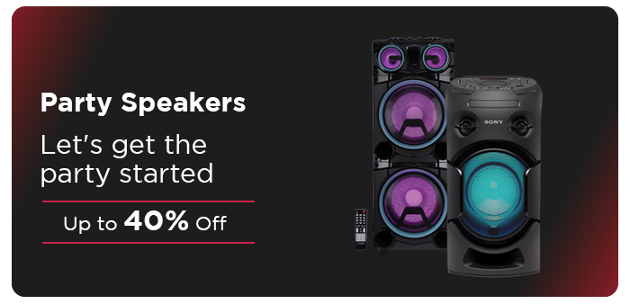 Party Speakers Up to 40% Off
