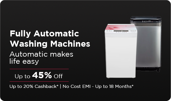 Fully Automatic Washing Machine Up to 45% Off